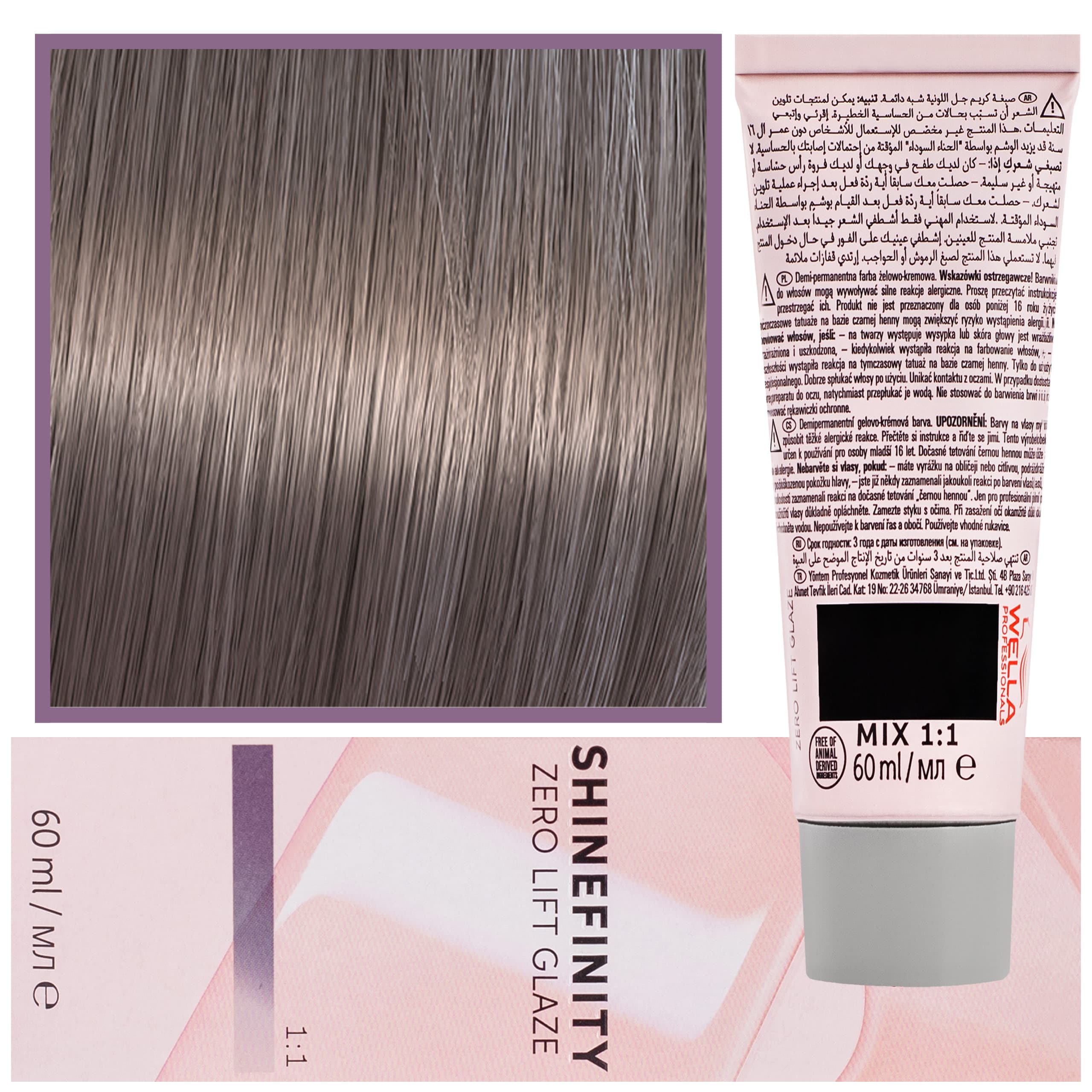 Shinefinity Zero Lift Glaze - profesjonalna farba do włosów, 06/71 | Ciemny Brązowy Popielaty Blond