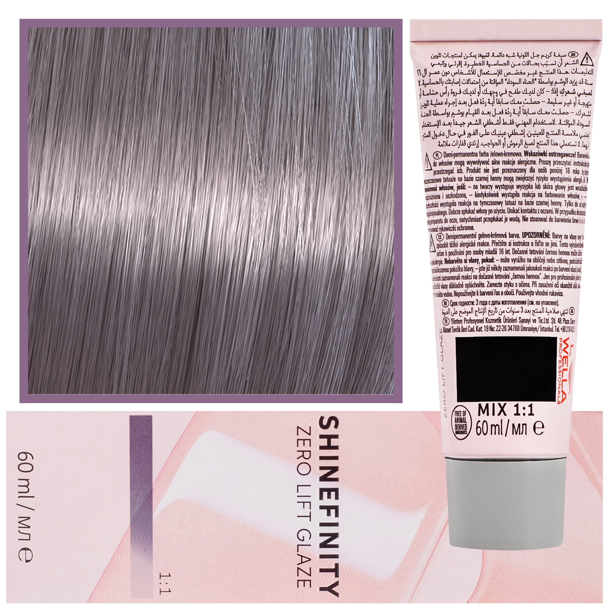 Shinefinity Zero Lift Glaze - profesjonalna farba do włosów, 05/98 | Jasny Perłowy Srebrzysty Brąz