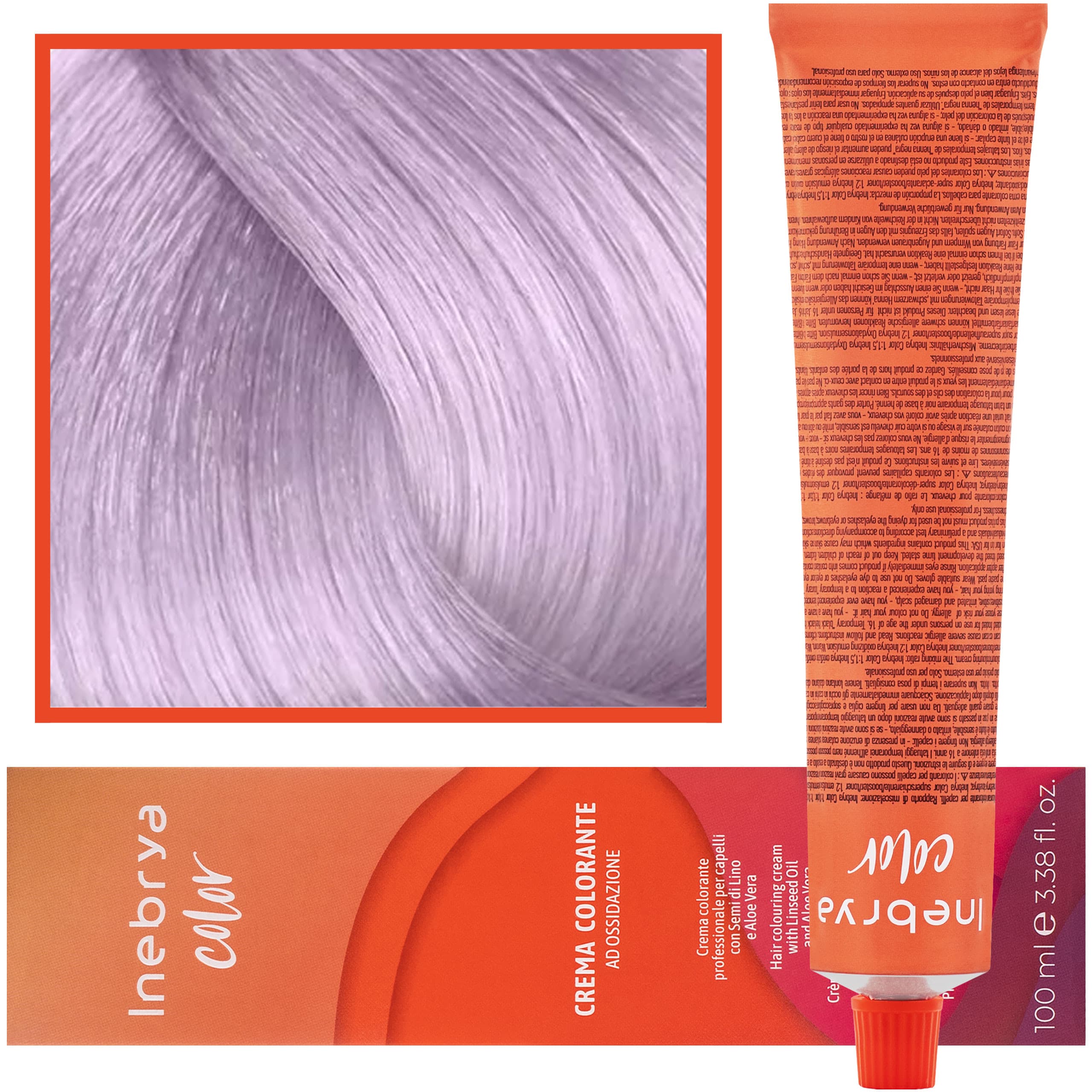 Color - farba krem koloryzujący do włosów, 10/02 | Jasny Platynowy Fioletowy Pastelowy Blond