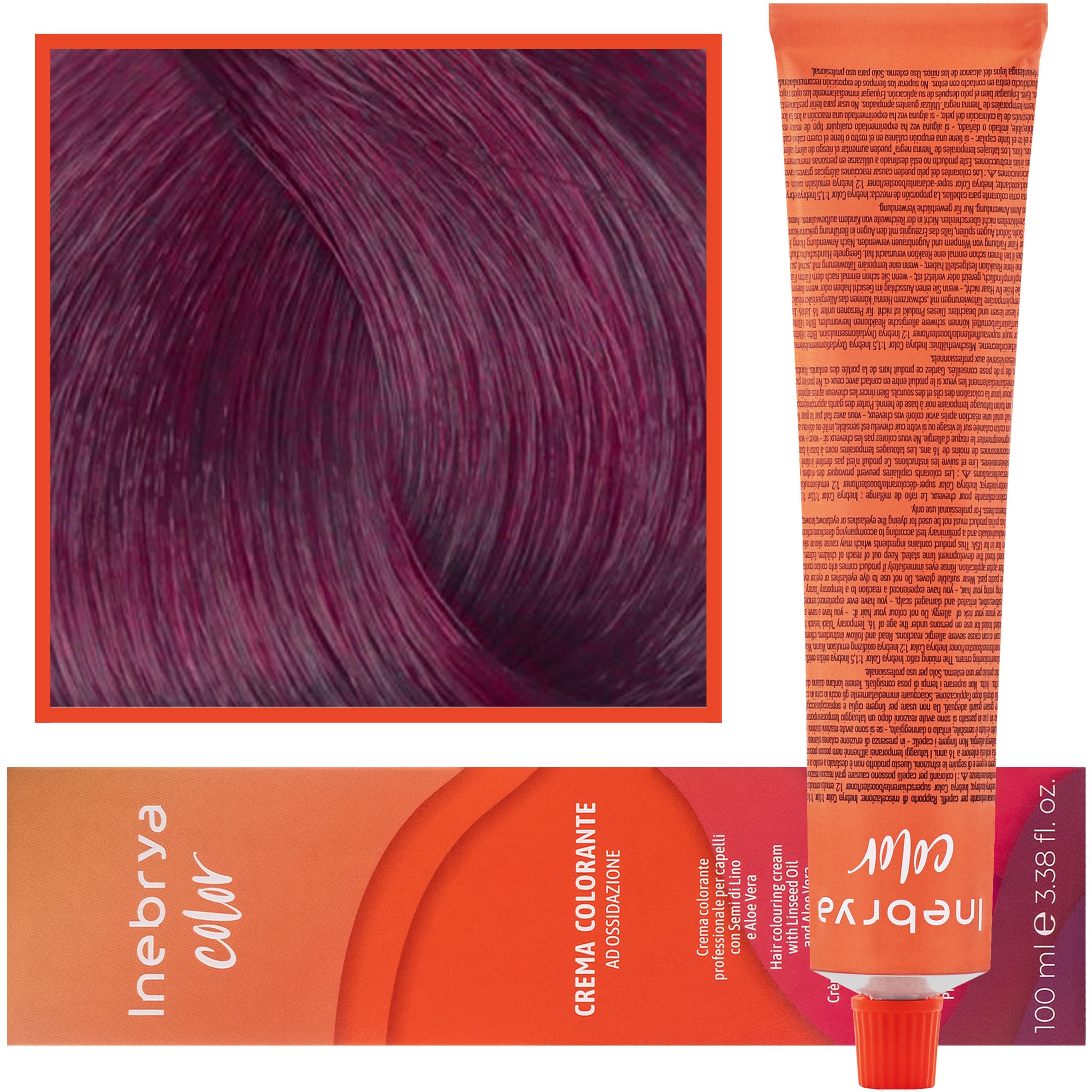 Color - farba krem koloryzujący do włosów, 6/62 | Ciemny Czerwony Fioletowy Blond
