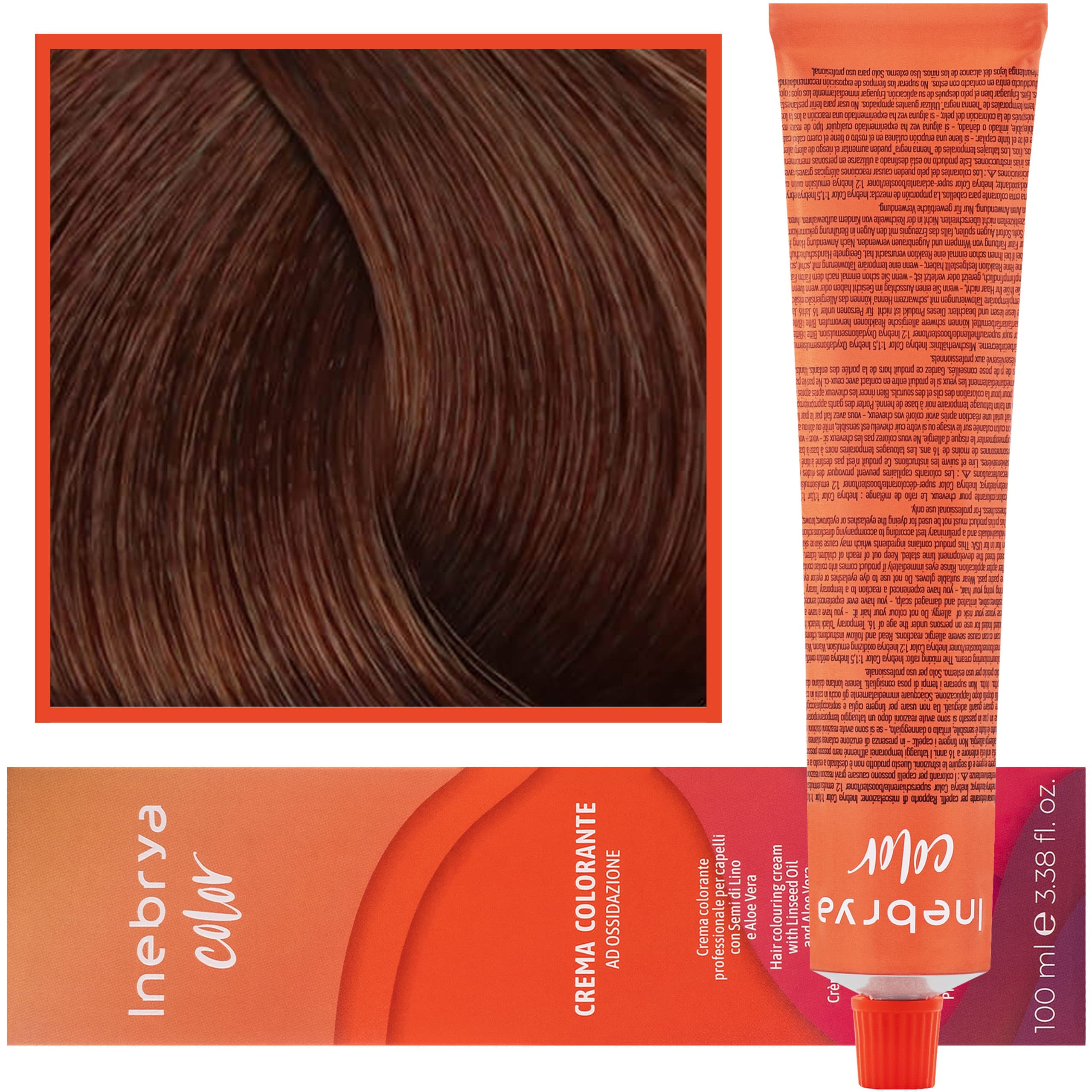 Color - farba krem koloryzujący do włosów, 7/4 | Miedziany Blond