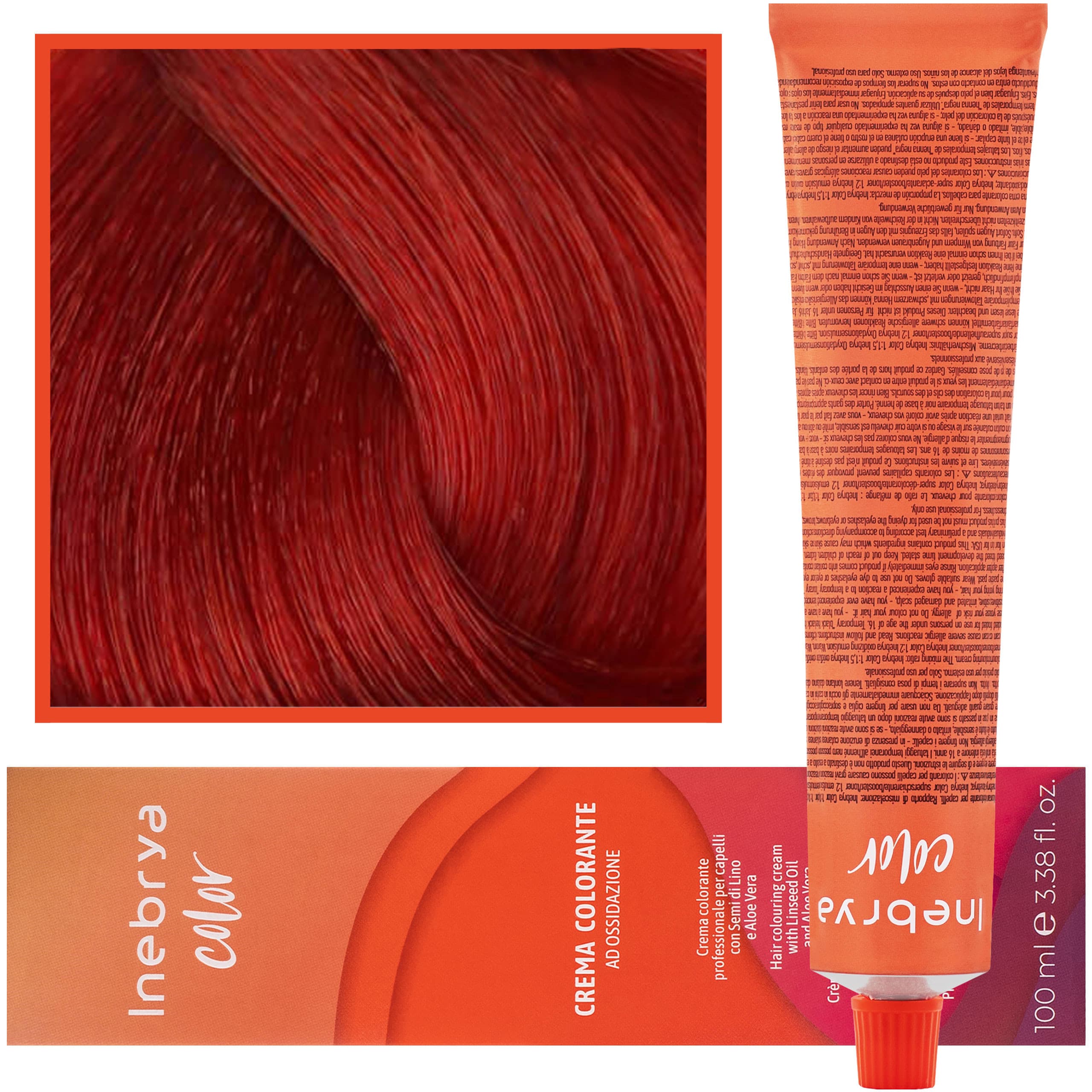 Color - farba krem koloryzujący do włosów, 7/66F | Czerwony Ognisty Blond