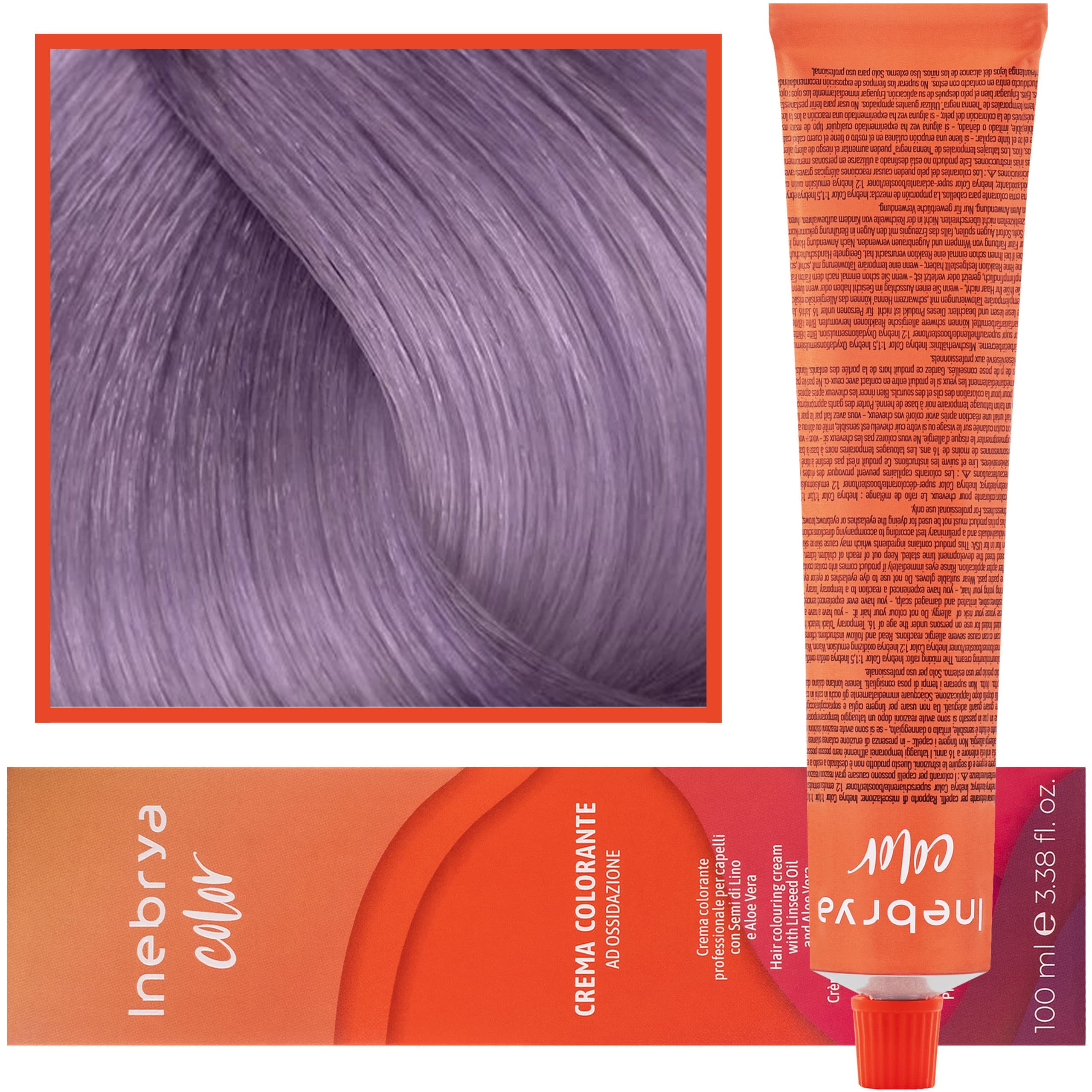 Color - farba krem koloryzujący do włosów, 8/02 | Jasny Fioletowy Pastelowy Blond