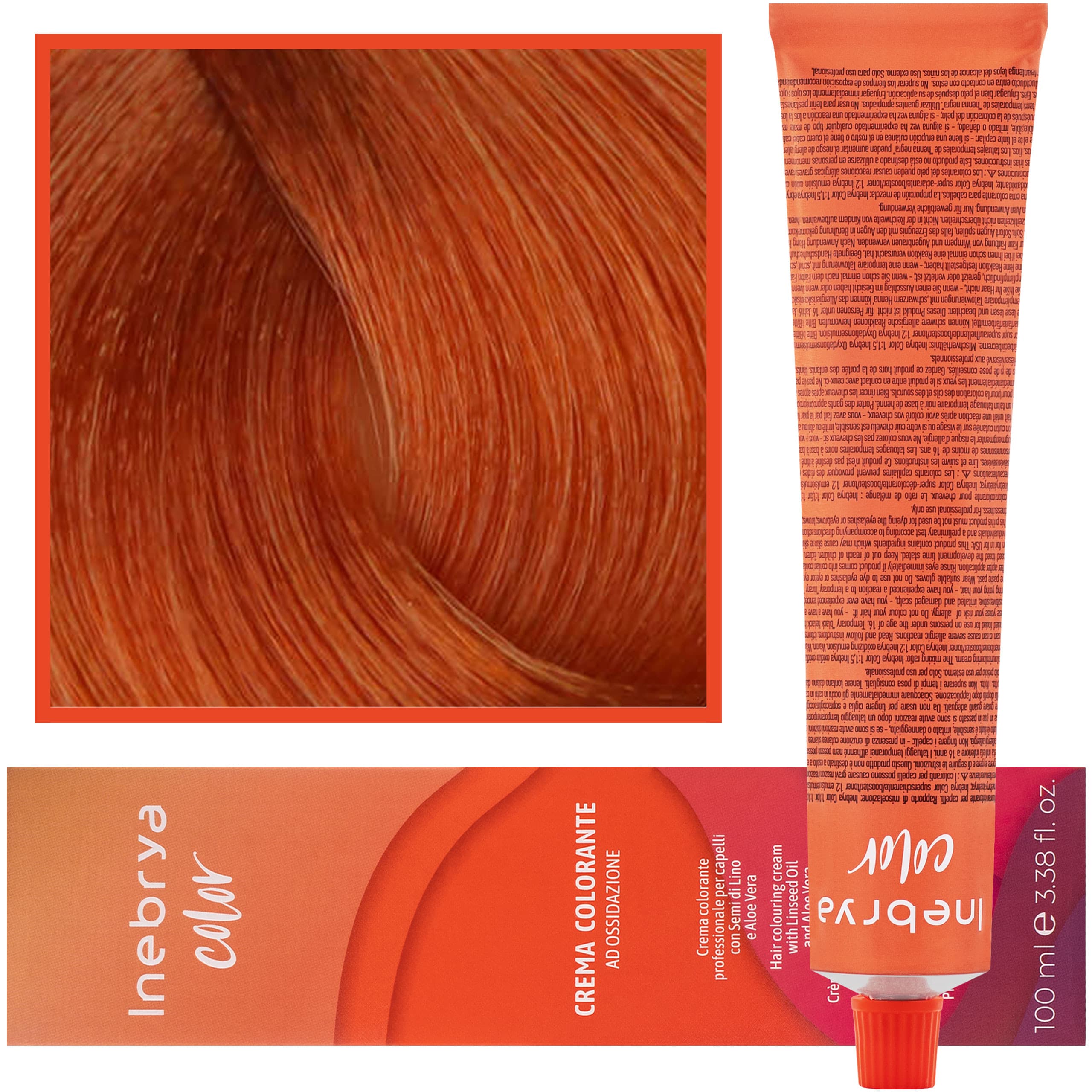 Color - farba krem koloryzujący do włosów, 8/34 | Jasny Złoty Miedziany Blond