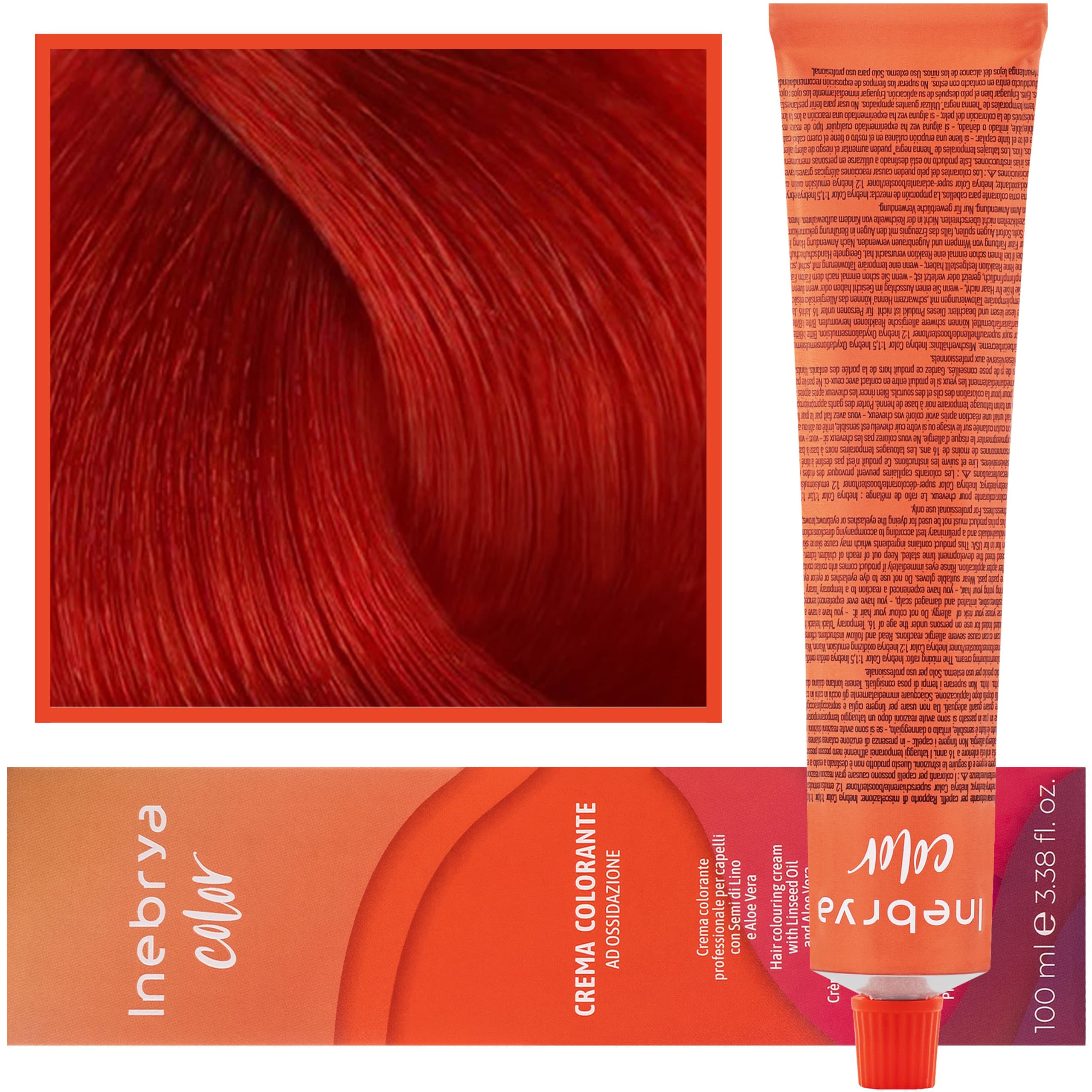 Color - farba krem koloryzujący do włosów, 8/66F | Jasny Czerwony Ognisty Blond