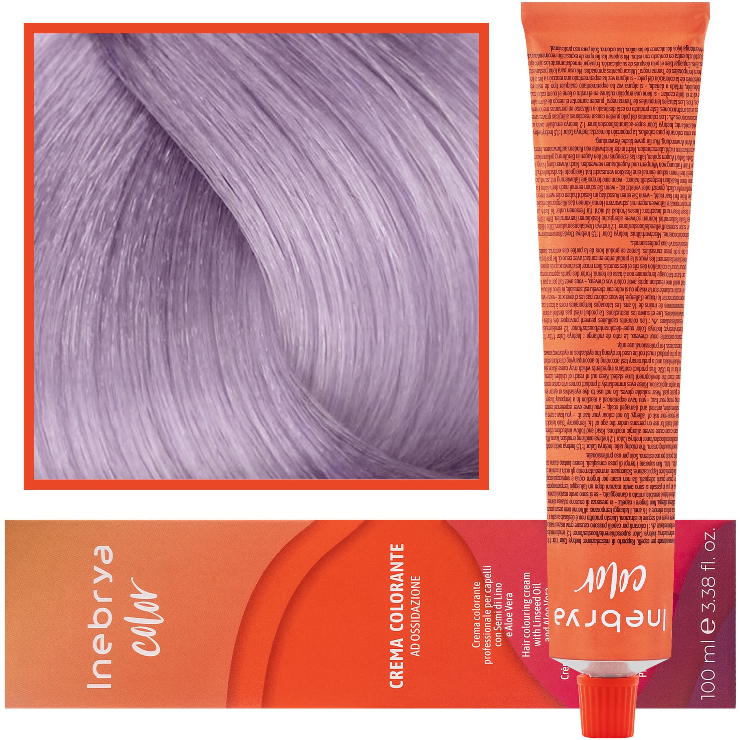 Color - farba krem koloryzujący do włosów, 9/02 | Bardzo Jasny Fioletowy Pastelowy Blond