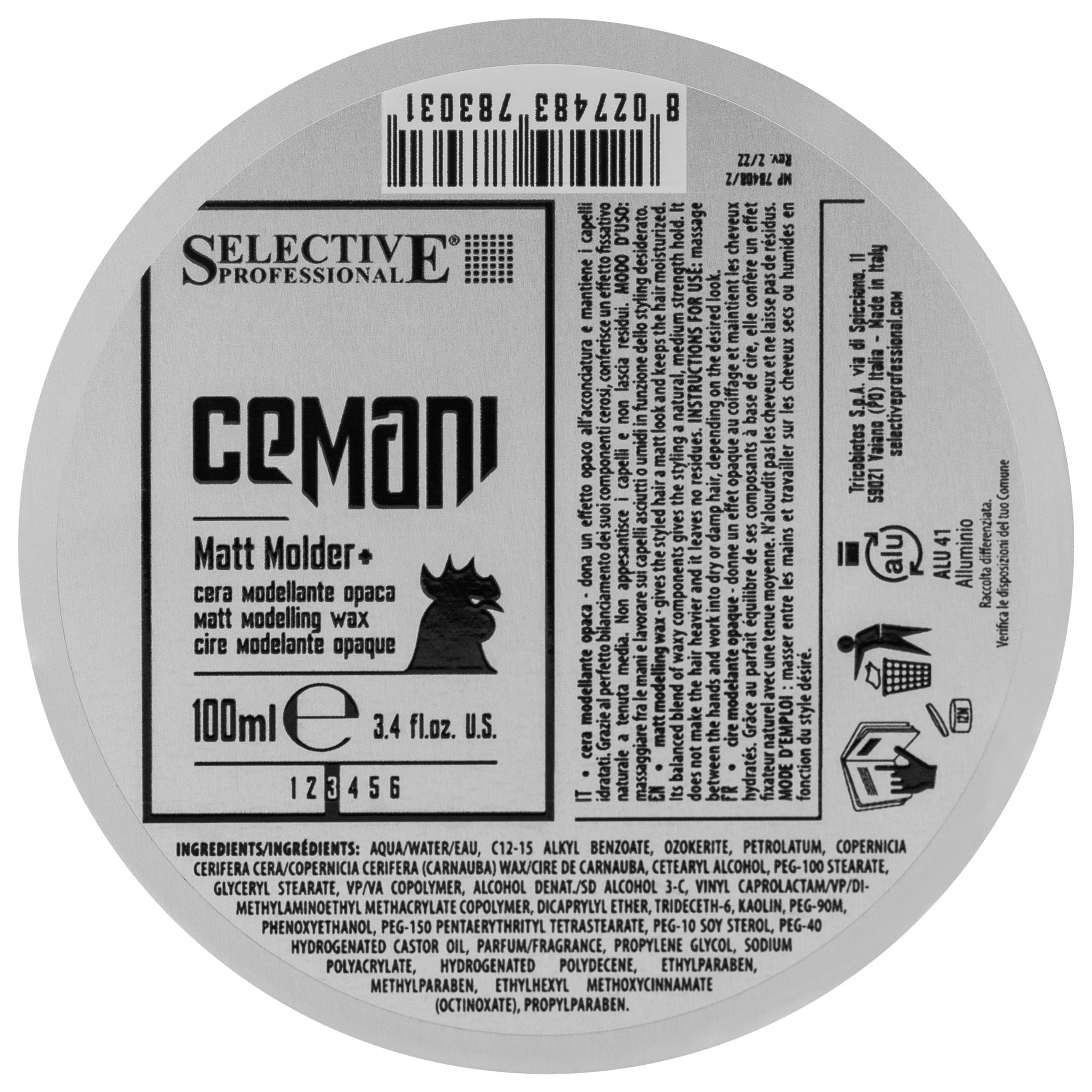 Seletive Cemani Matt Molder - pasta nadająca matowe wykończenie