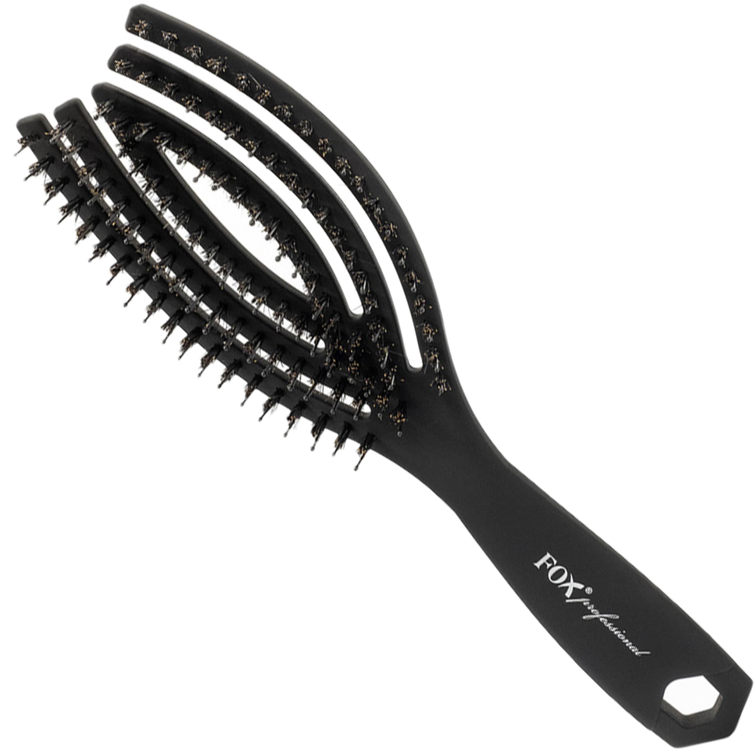 FLEX kolor Nylon Boar Black Mat - szczotka do włosów
