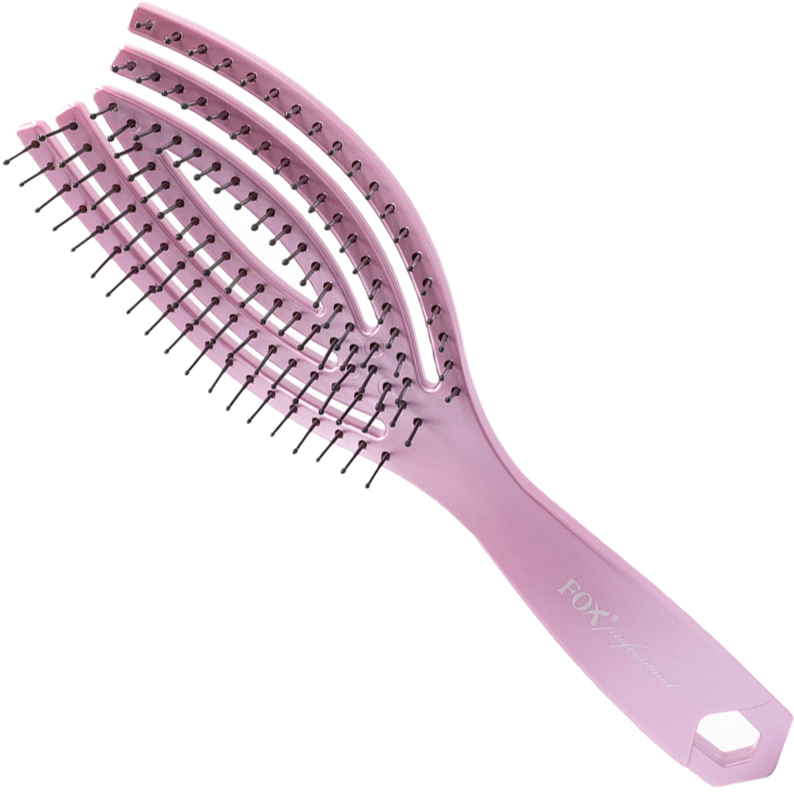 kolor Nylon Rose Violet Mat- różowa szczotka do włosów z włókna nylonowego
