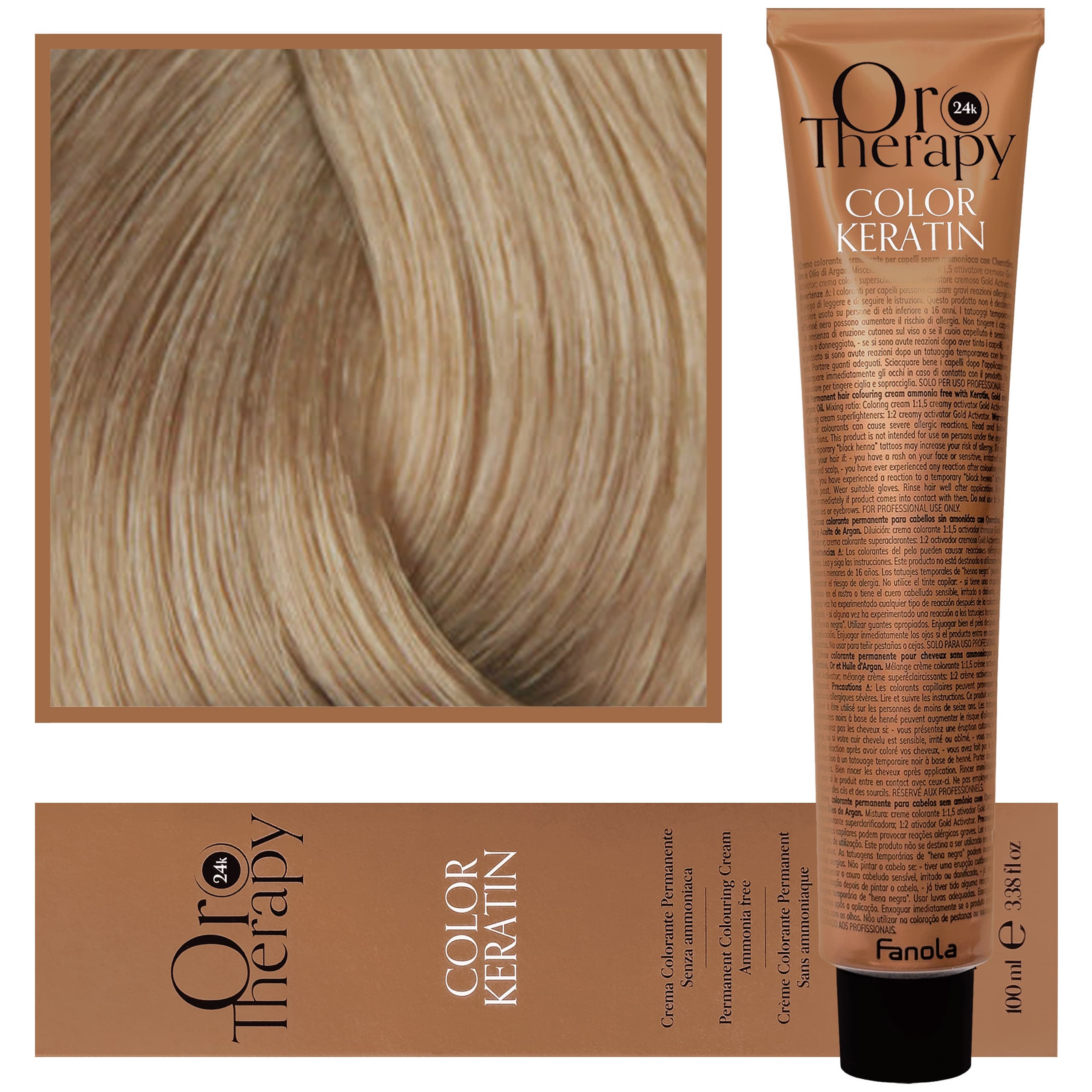 Oro Therapy - farba do włosów bez amoniaku, pełna paleta kolorów 10,00 | Intensywny Blond Platynowy