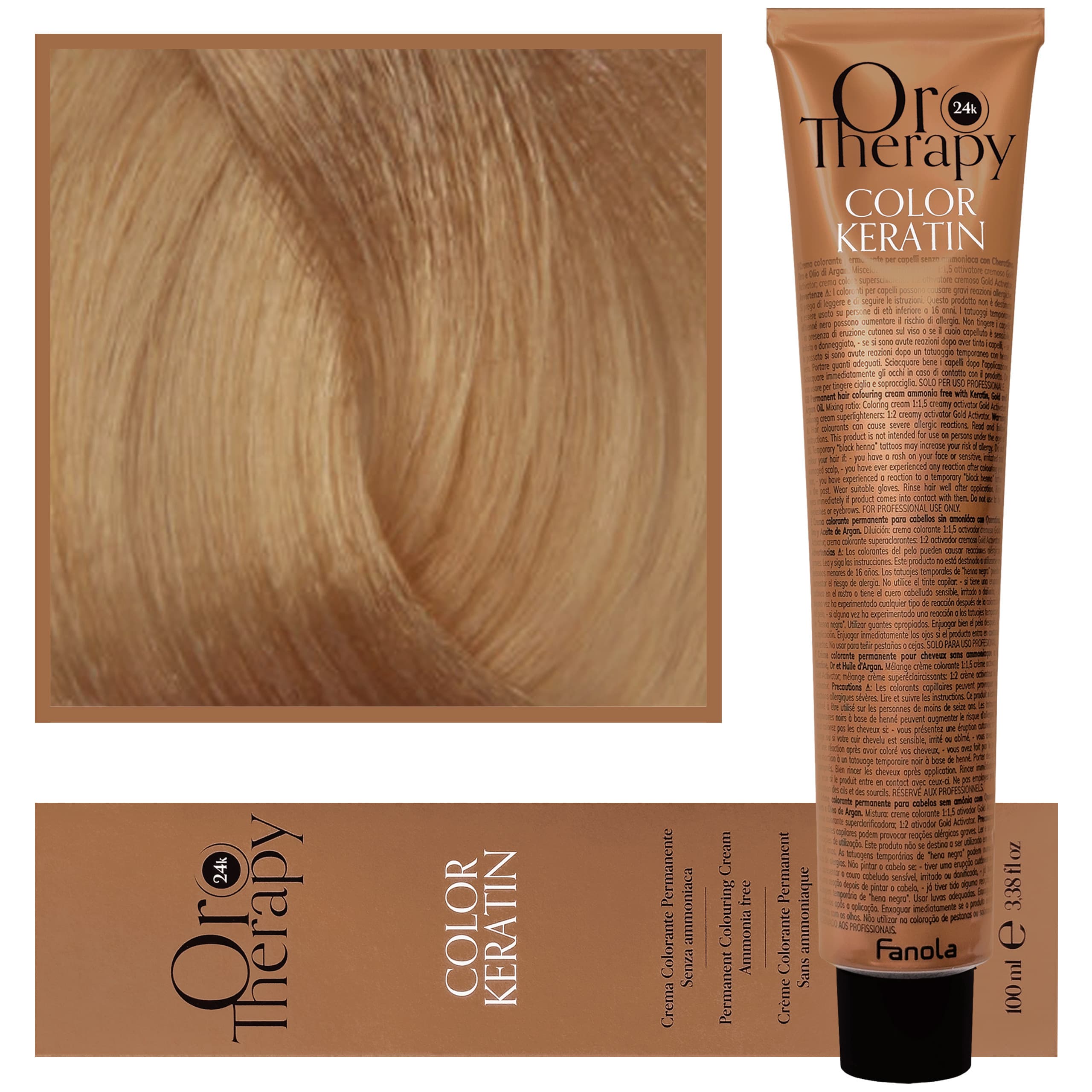 Oro Therapy - farba do włosów bez amoniaku, pełna paleta kolorów 8,31 | Jasny Piaskowy Blond