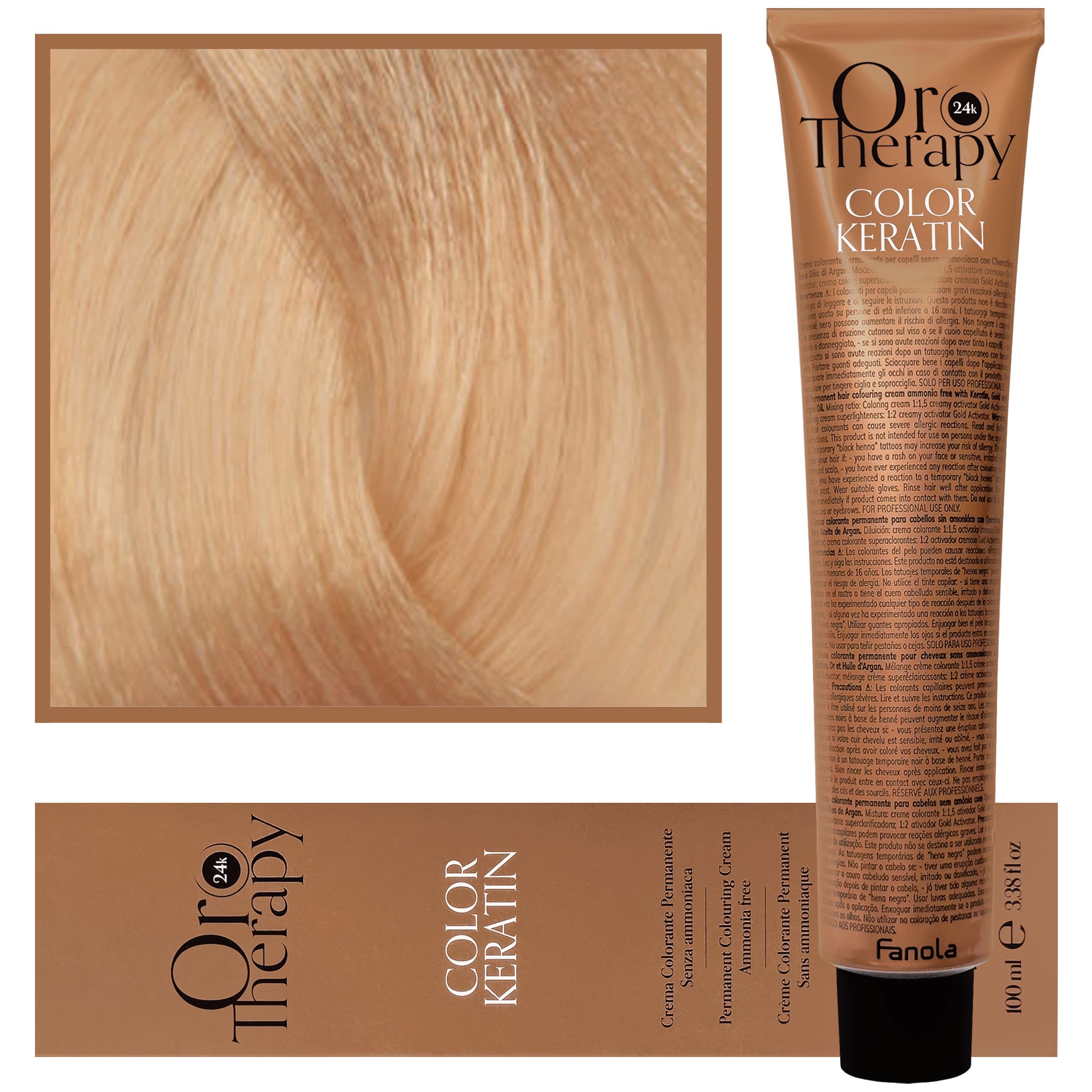 Oro Therapy - farba do włosów bez amoniaku, pełna paleta kolorów 9,31 | Bardzo Jasny Piaskowy Blond