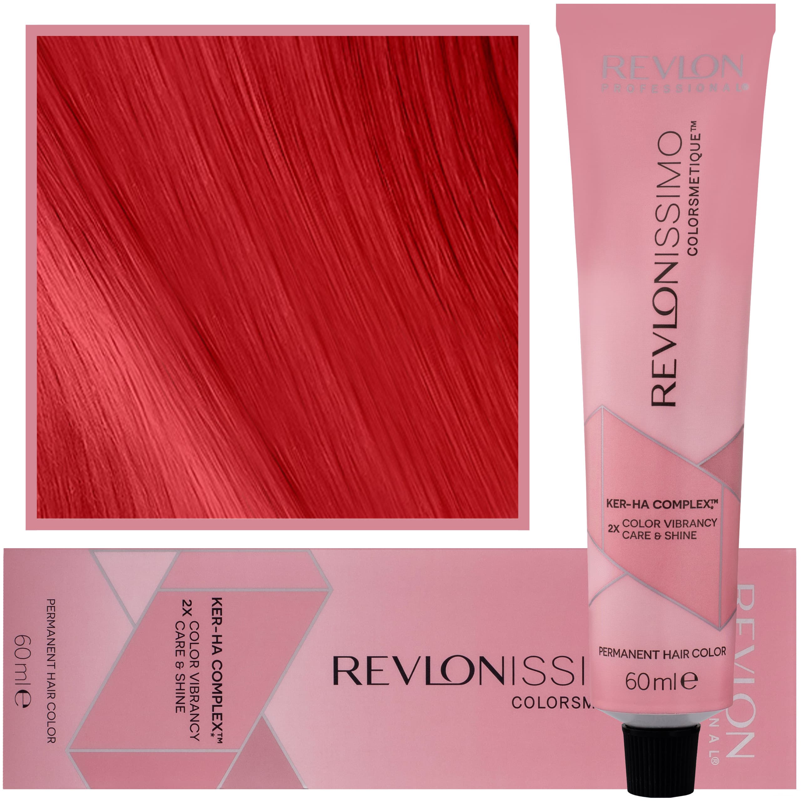 Revlonissimo Colorsmetique - kremowa farba do włosów, C60 | Ognisty Czerwony