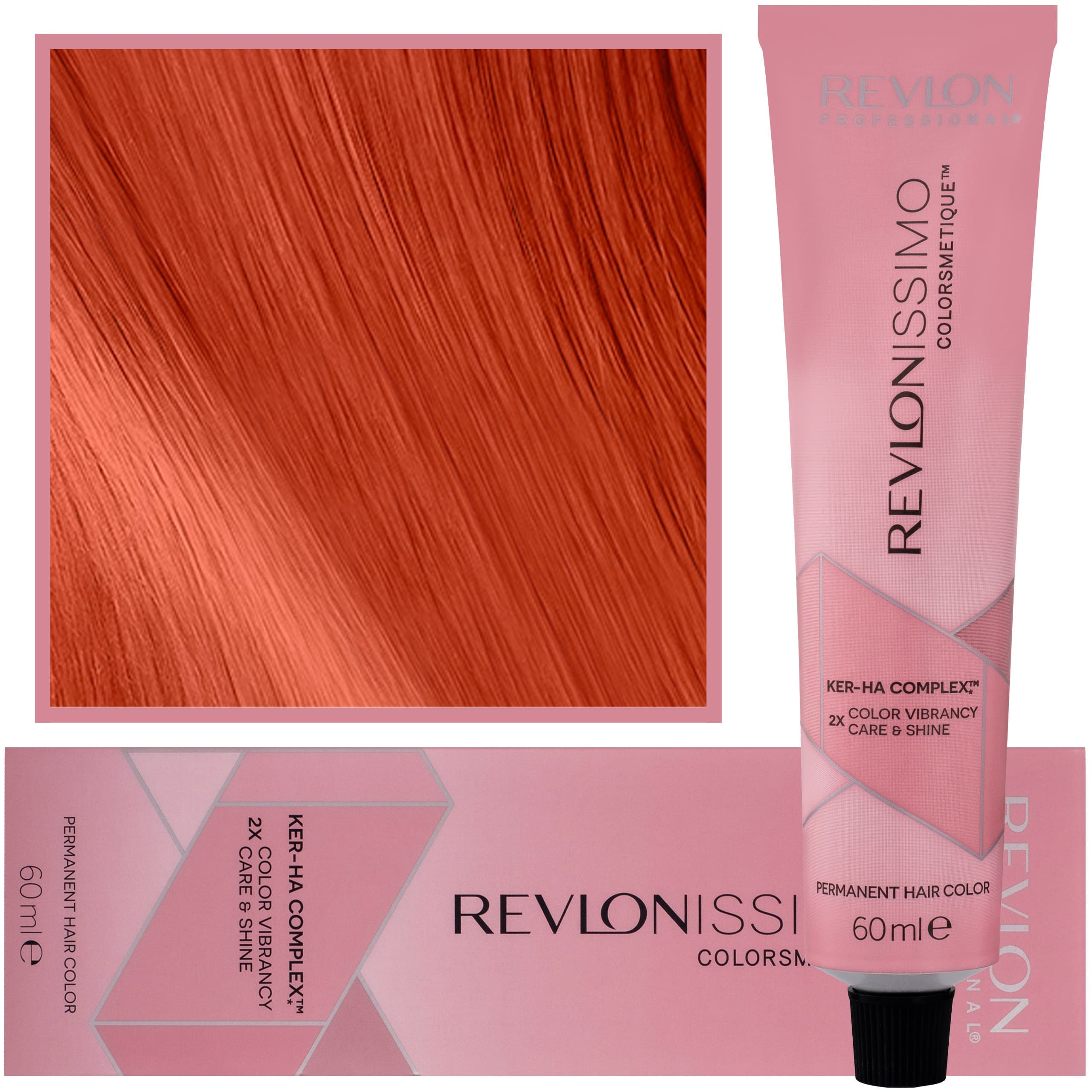 Revlonissimo Colorsmetique - kremowa farba do włosów, C46 | Mandarynkowy Czerwony
