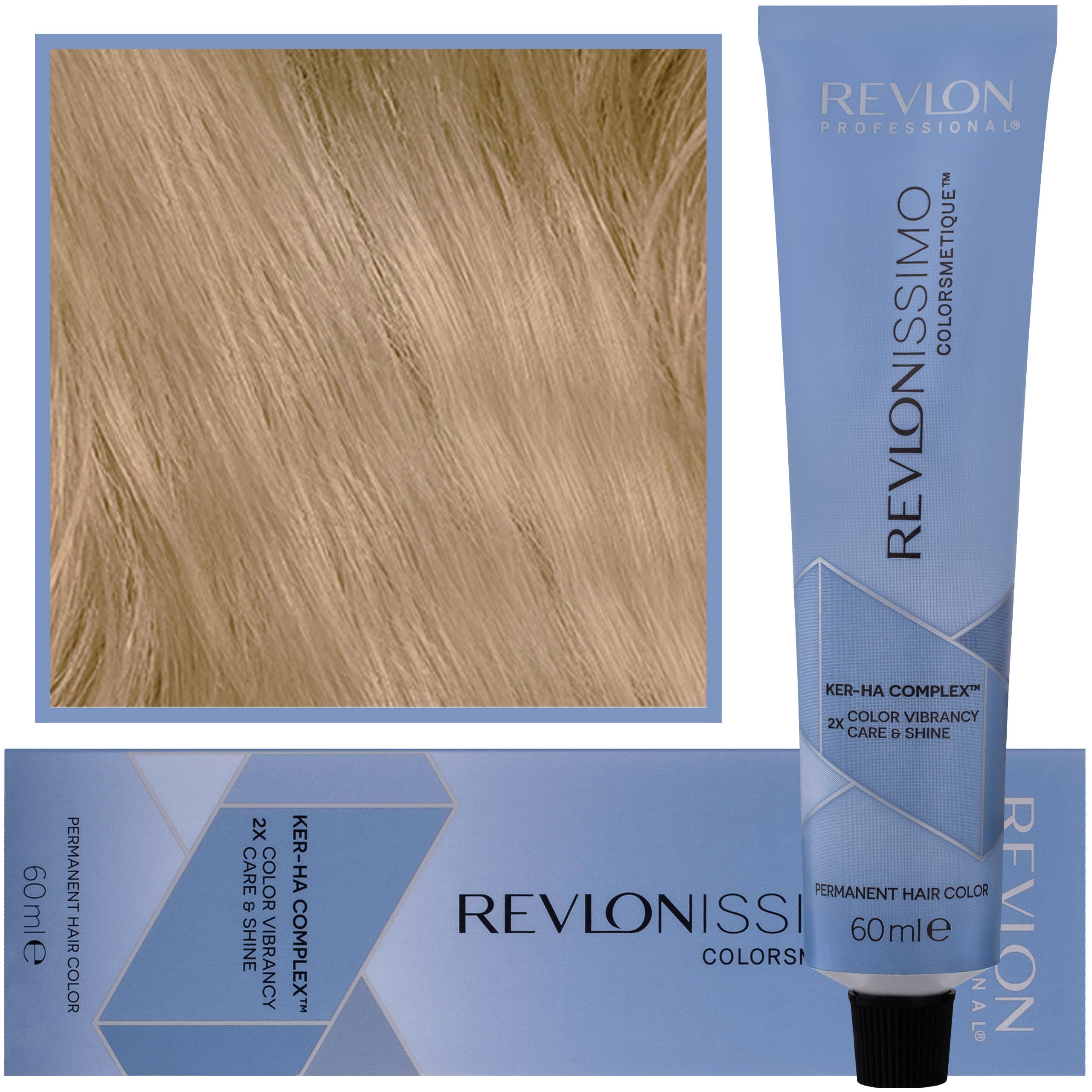 Revlonissimo Colorsmetique - kremowa farba do włosów, 1213 | Intensywny Blond Popielaty Złoty