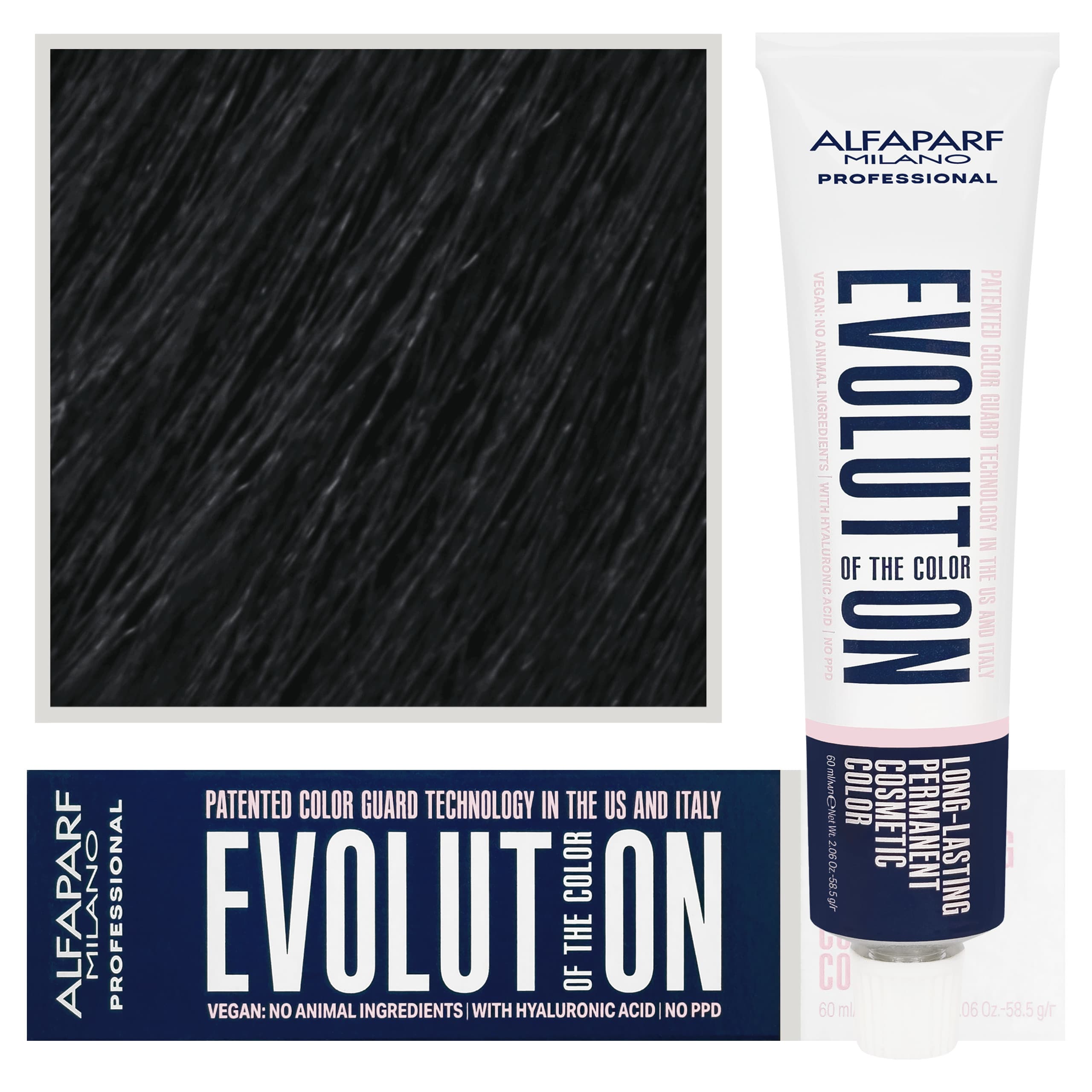 Evolution - wegańska farba do koloryzacji włosów, 1 | Czarny