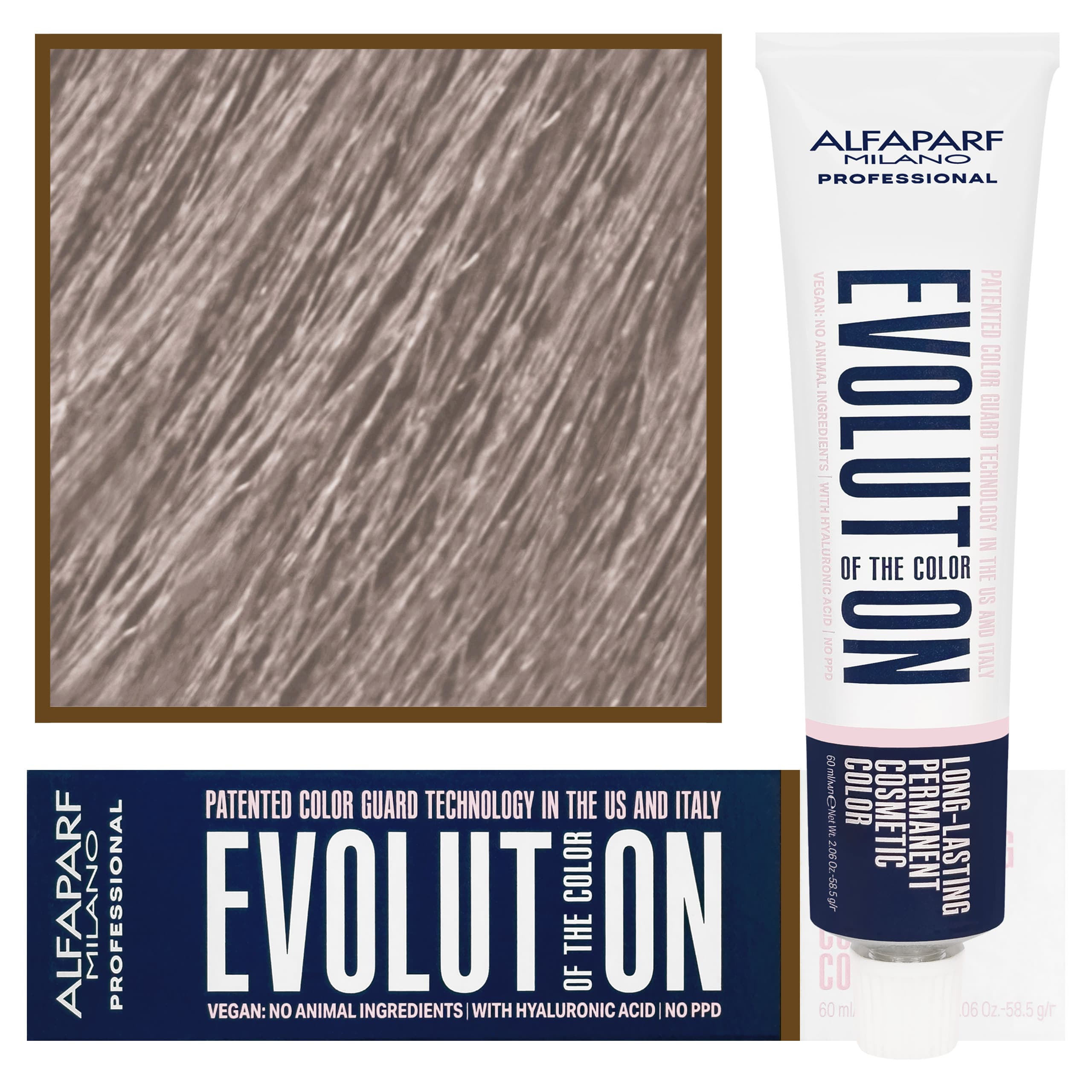 Evolution - wegańska farba do koloryzacji włosów, 9,21 Bardzo Jasny Popielaty Blond Irise