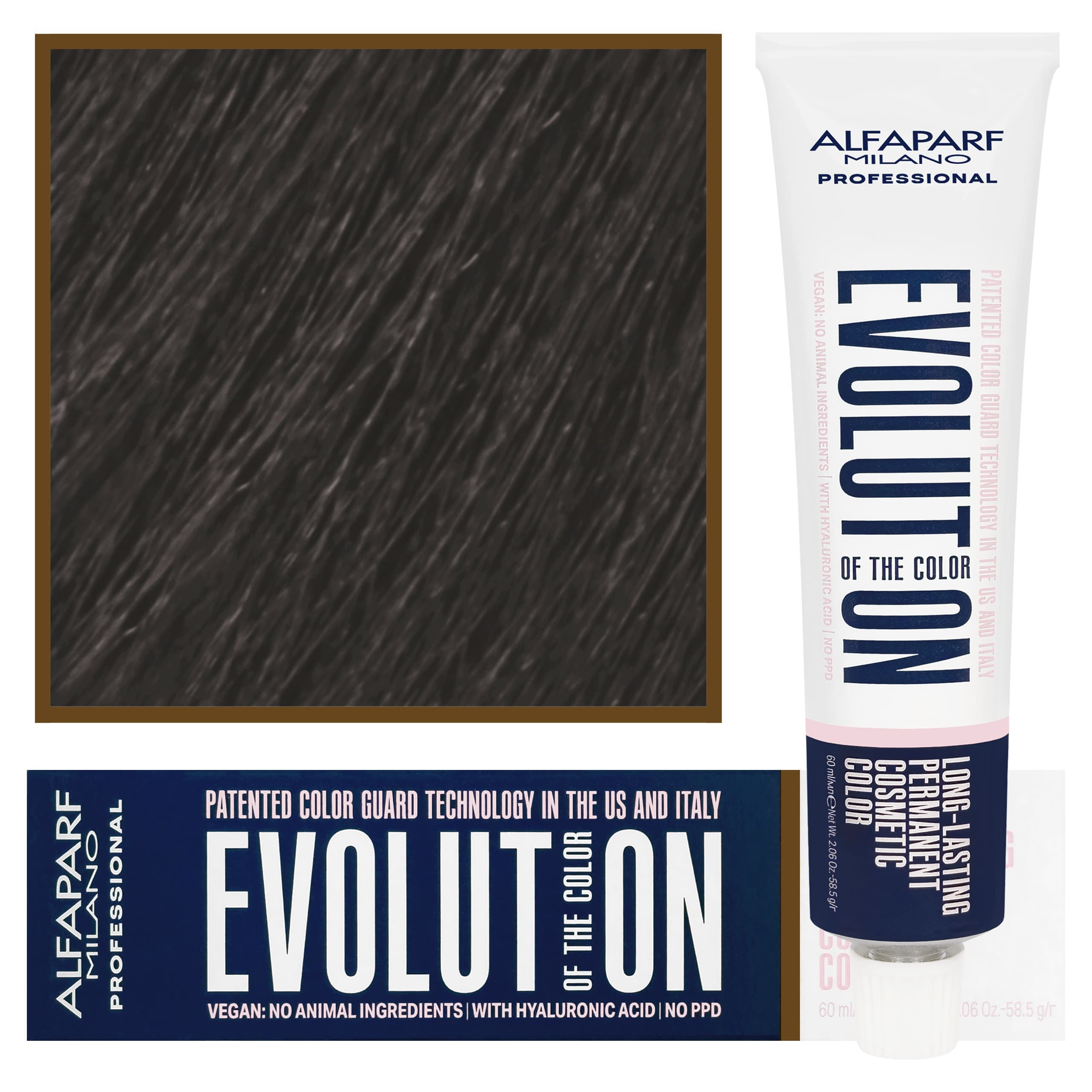 Evolution - wegańska farba do koloryzacji włosów, 6,1 | Ciemny Popielaty Blond