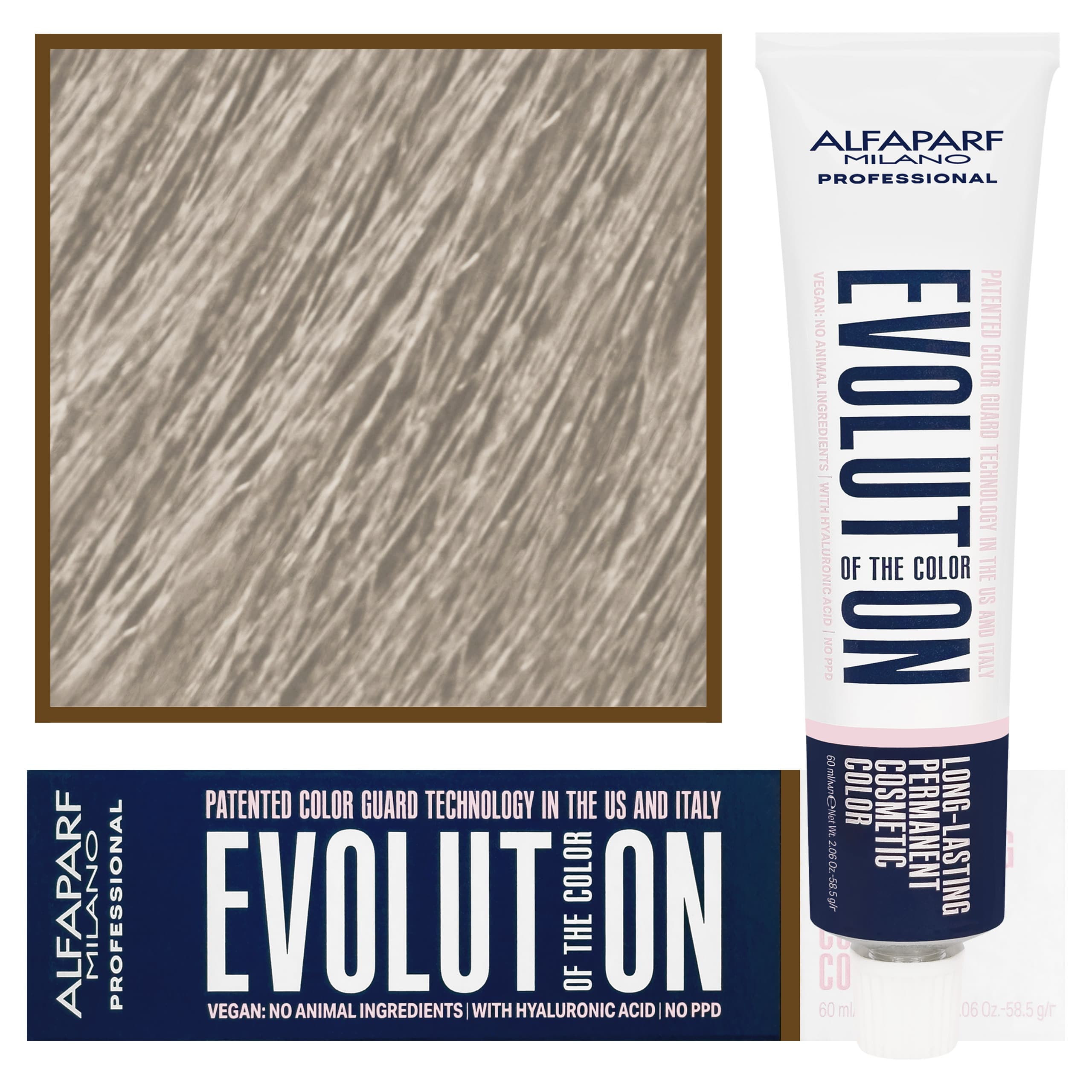 Evolution - wegańska farba do koloryzacji włosów, 10,1 | Najjaśniejszy Popielaty Blond