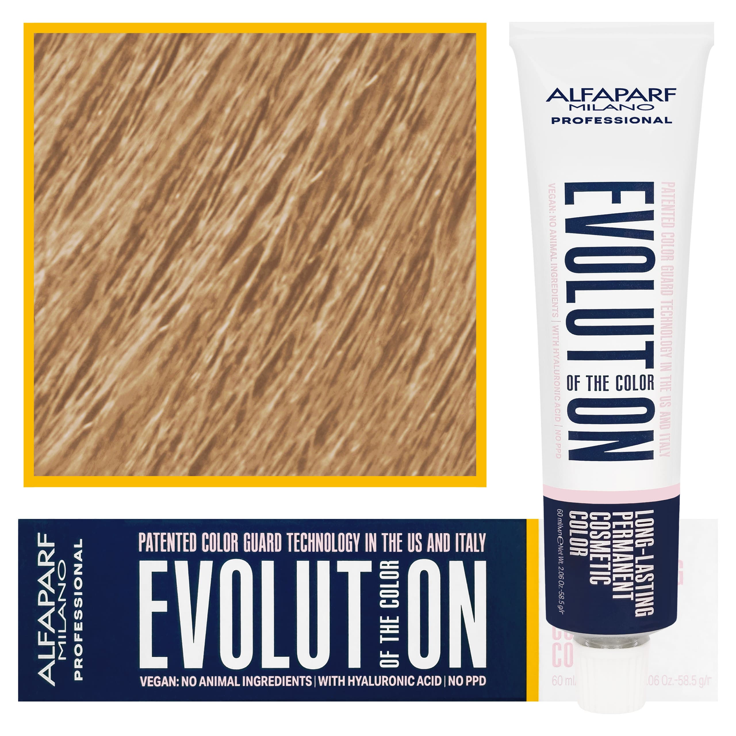 Evolution - wegańska farba do koloryzacji włosów, 10,3 | Najjaśniejszy Złocisty Blond