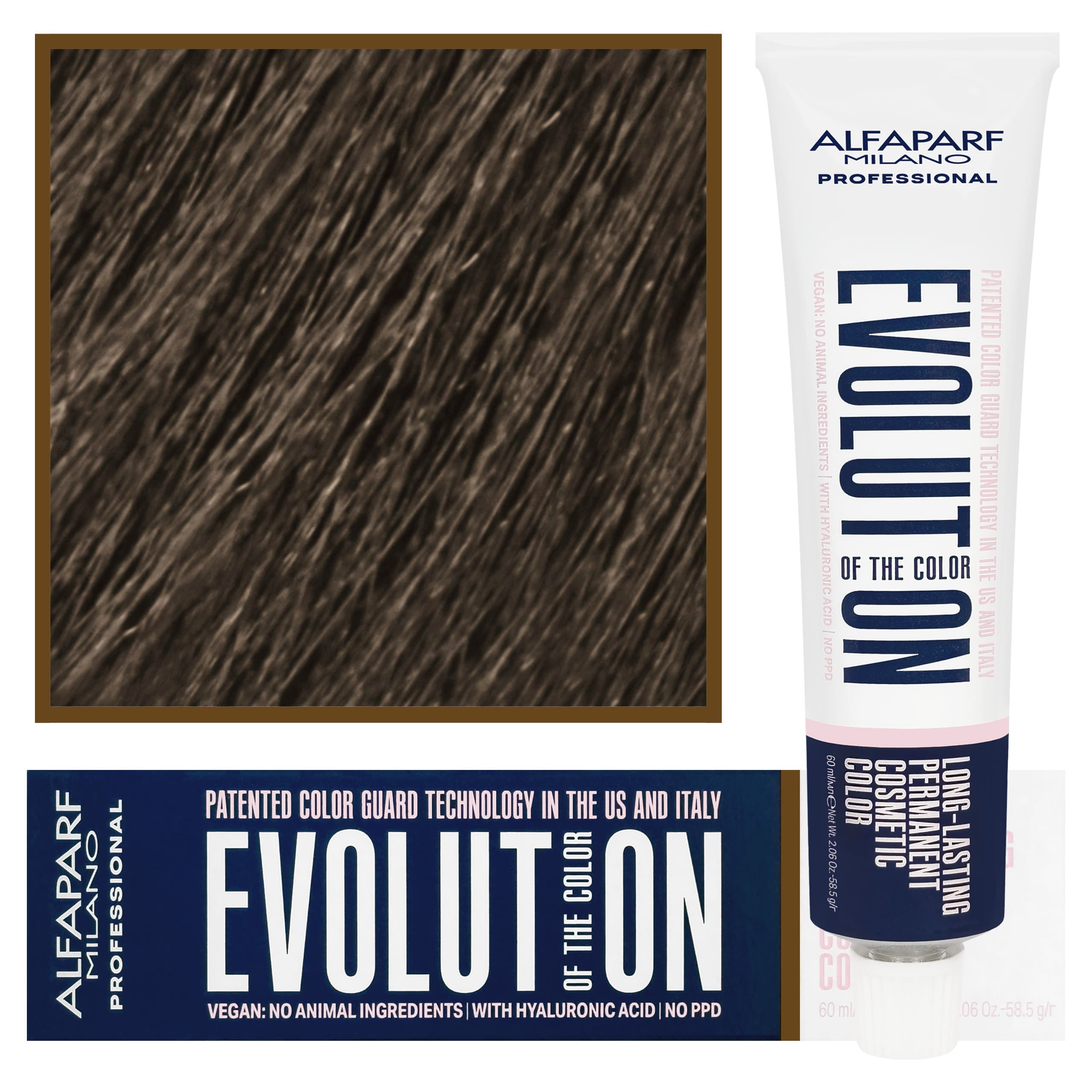 Evolution - wegańska farba do koloryzacji włosów, 7,1 | Średni Popielaty Blond