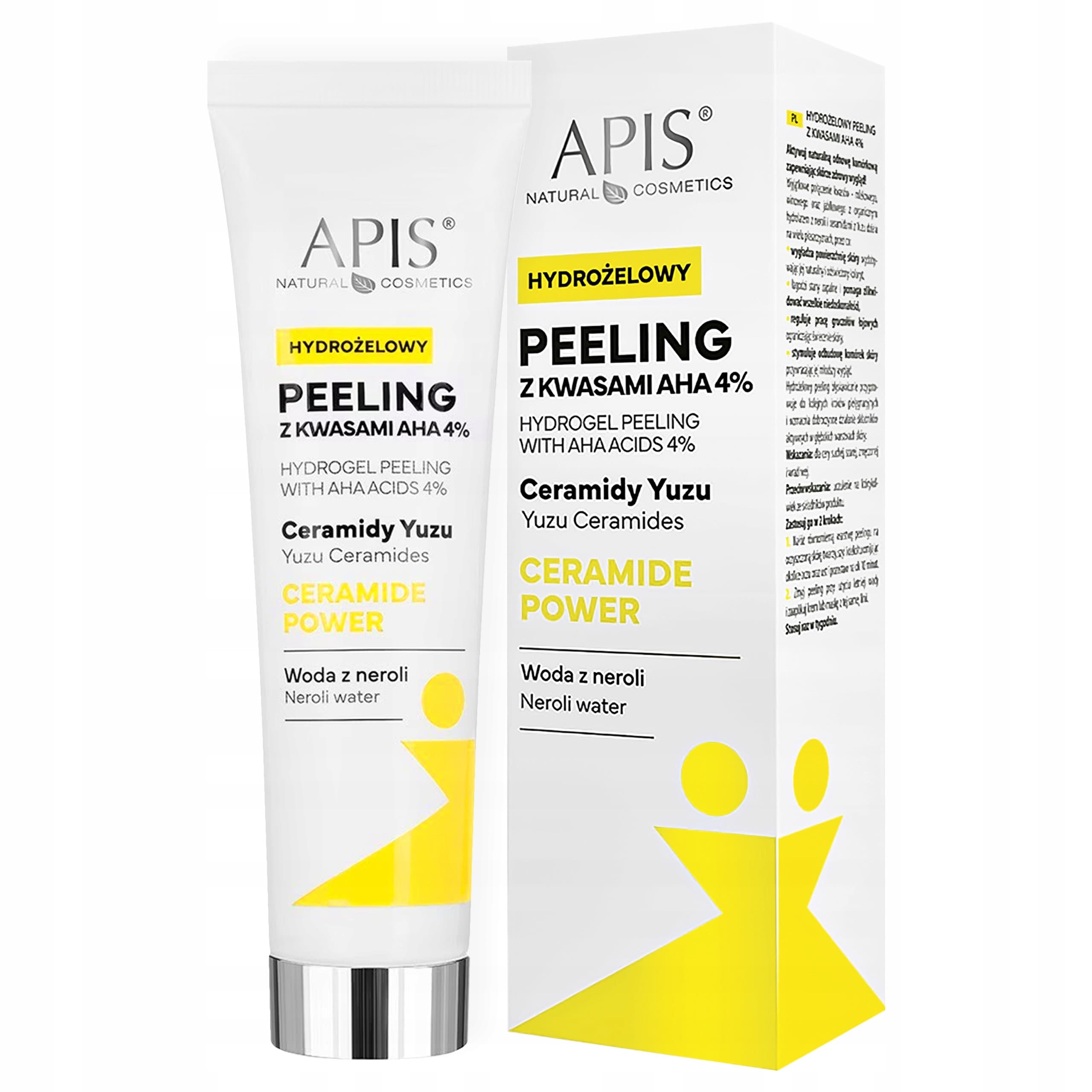 Ceramide Power hydrożelowy peeling do twarzy z kwasami AHA 4%