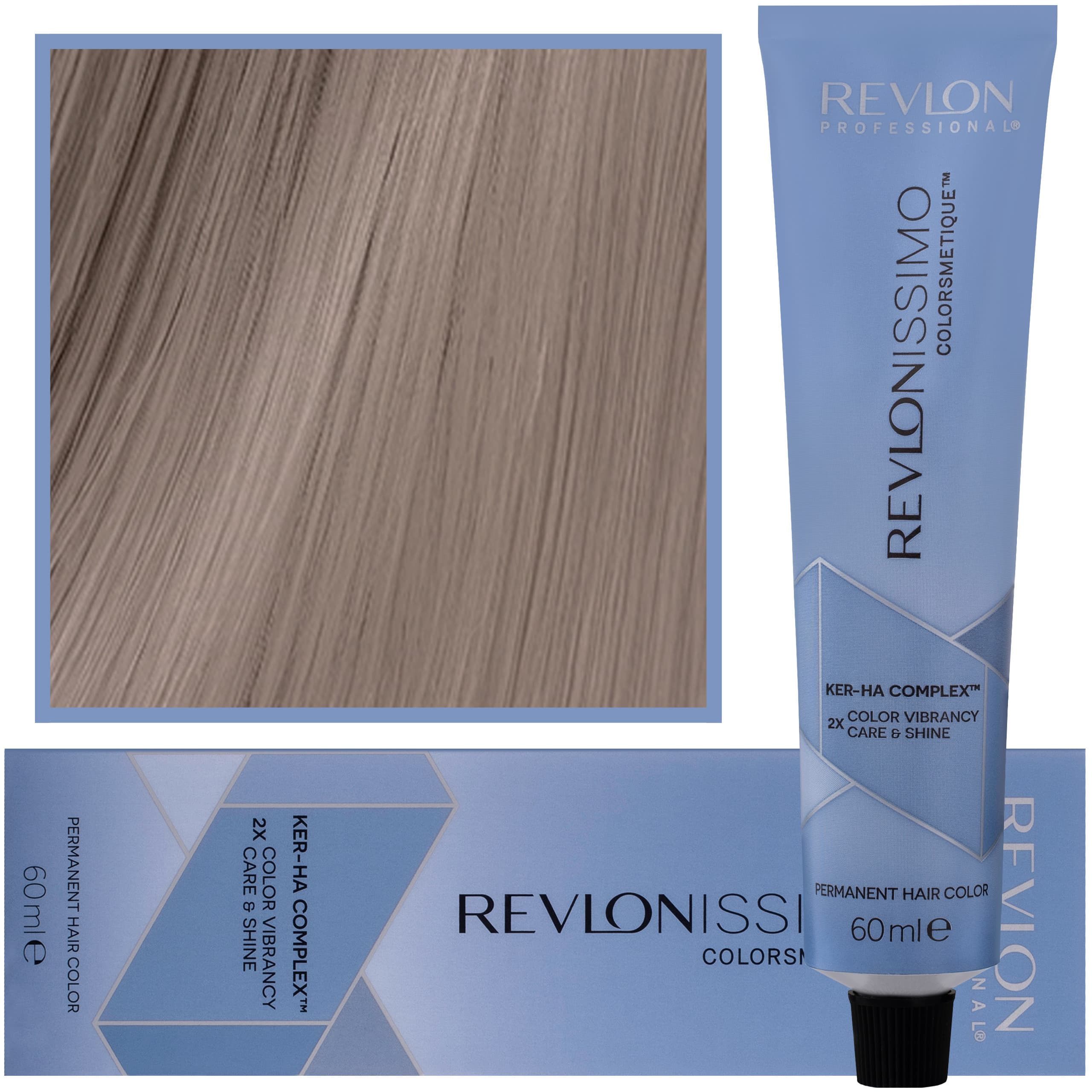 Revlonissimo Colorsmetique - kremowa farba do włosów, 9,21 | Bardzo Jasny Blond Opalizujący Popielaty