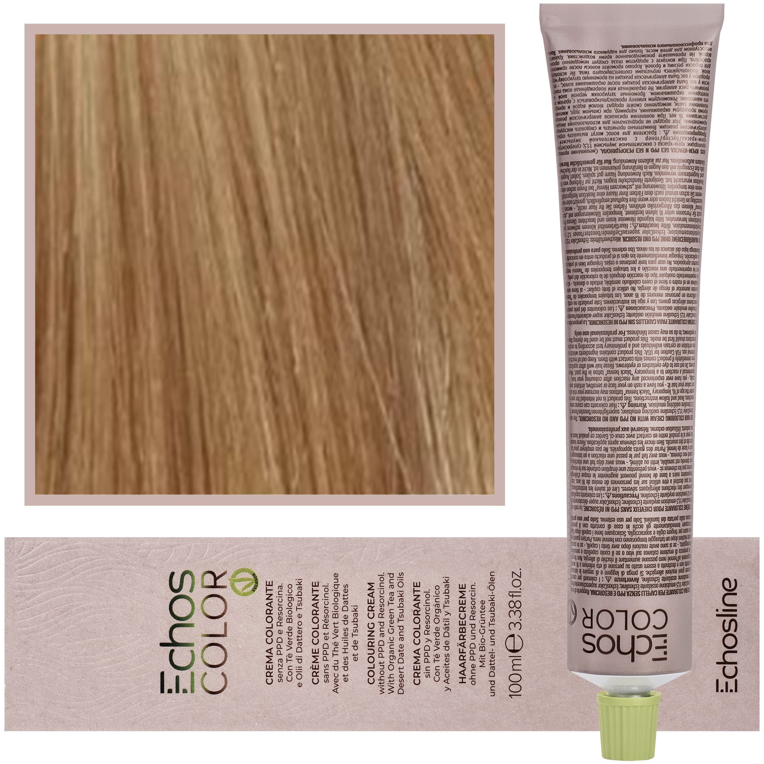 Echos Color Colouring Cream - wegańska farba do włosów, 88,0 | Extra Intensywny/Jasny Blond
