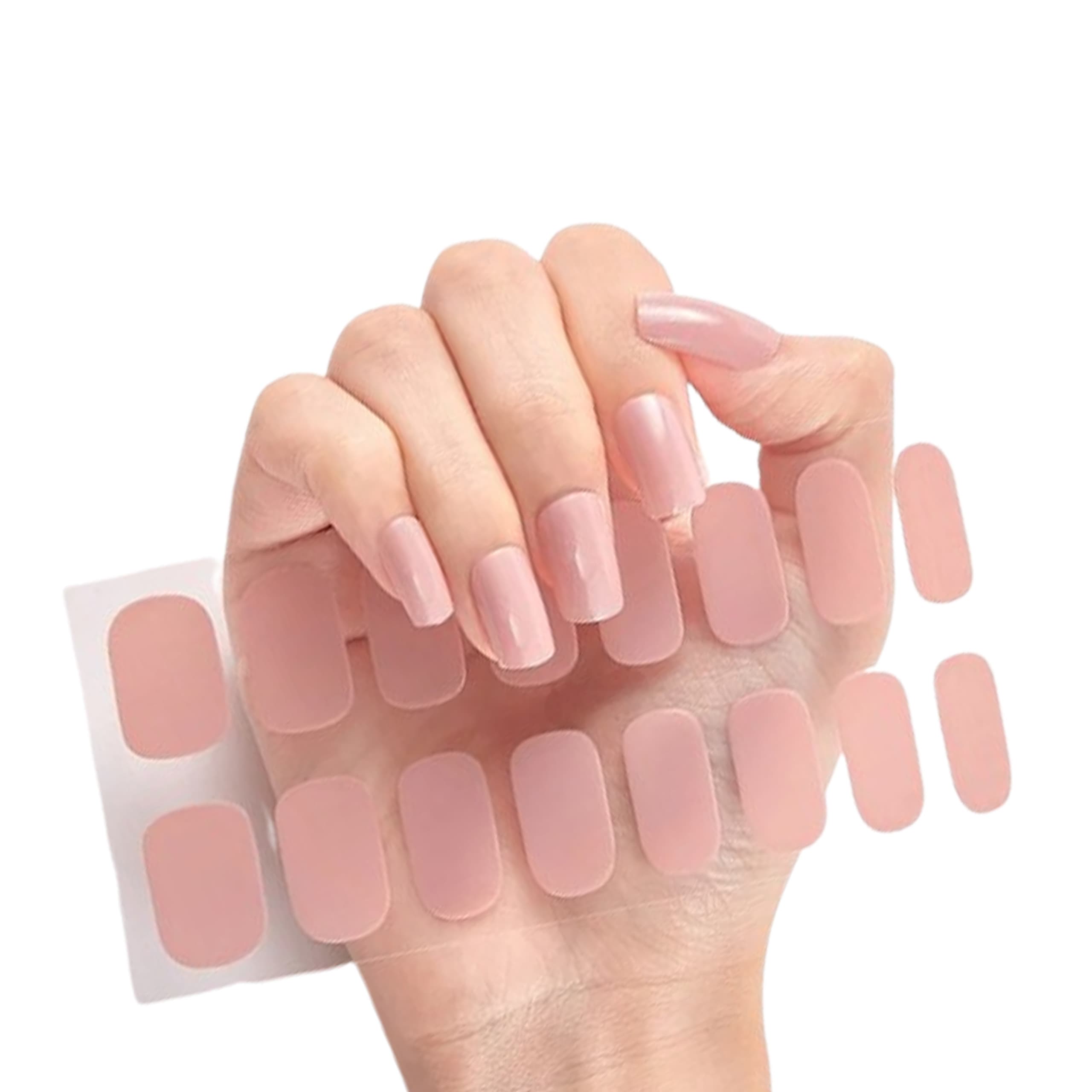 Deni Carte Naklejki Żelowe - naklejki na paznokcie utwardzane UV/LED, różne kolory Nude | Cielisty