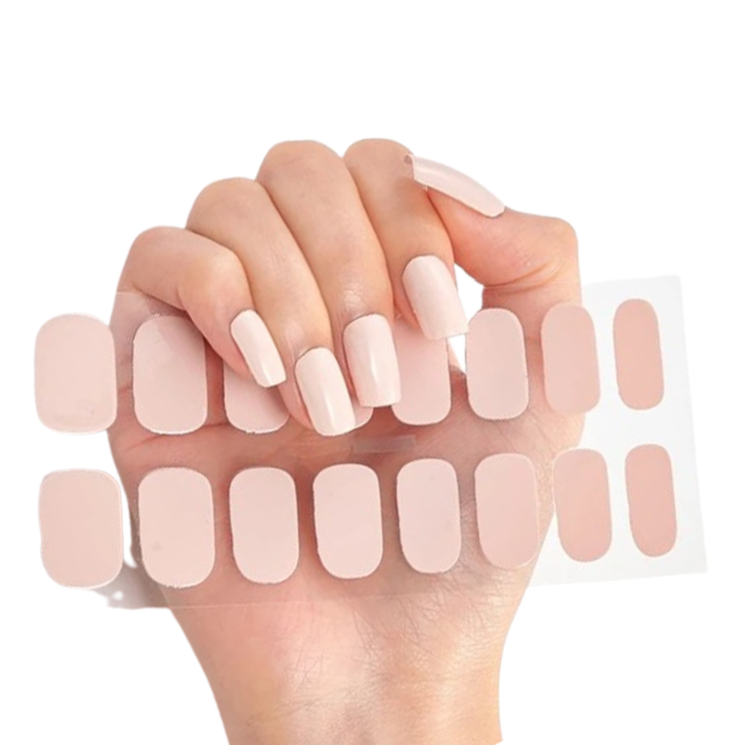 Deni Carte Naklejki Żelowe - naklejki na paznokcie utwardzane UV/LED, różne kolory Light Nude | Jasny Cielisty