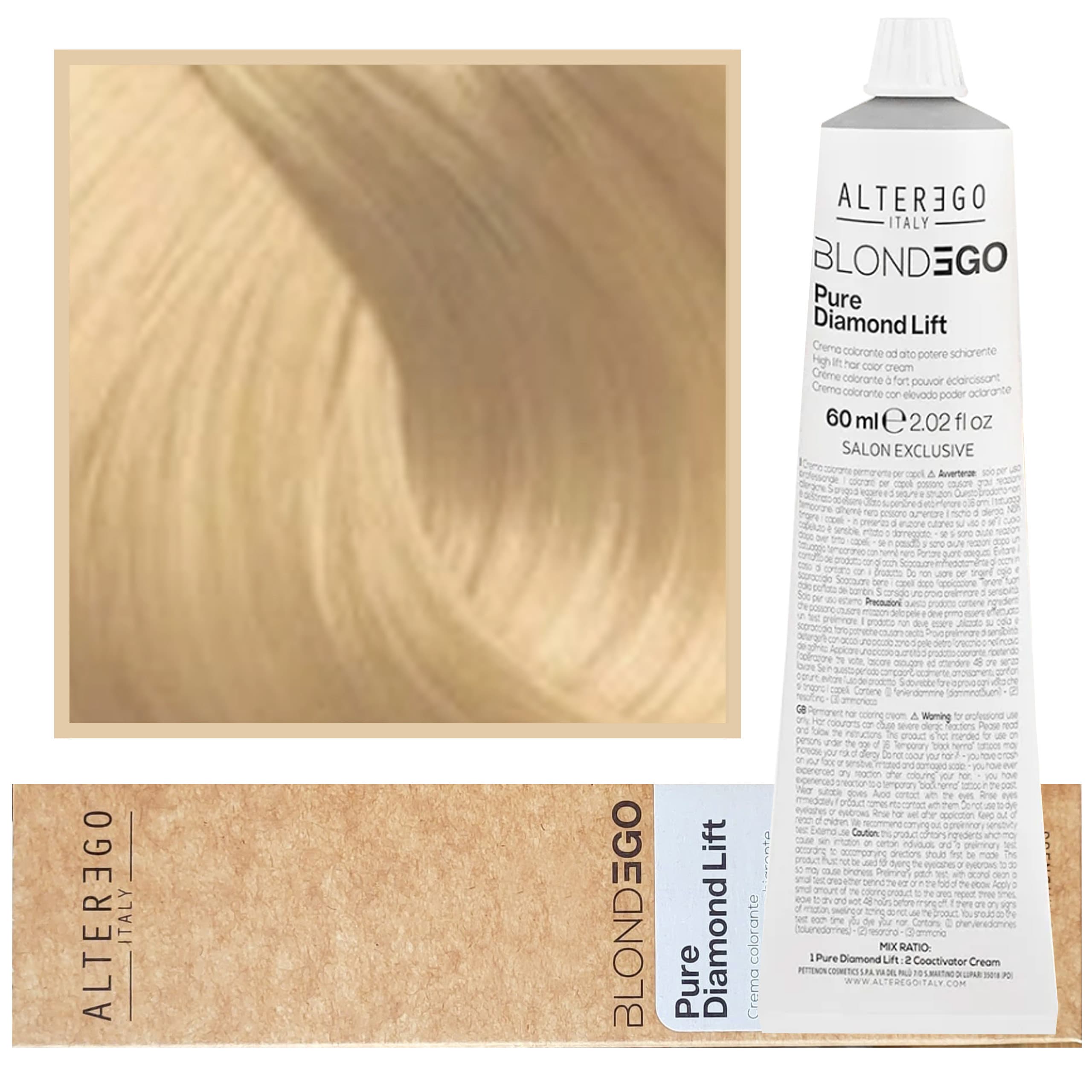 Blondego Pure Diamond Lift - farba do włosów blond, różne kolory, HL.0 Natural | Półprzezroczysty Blond