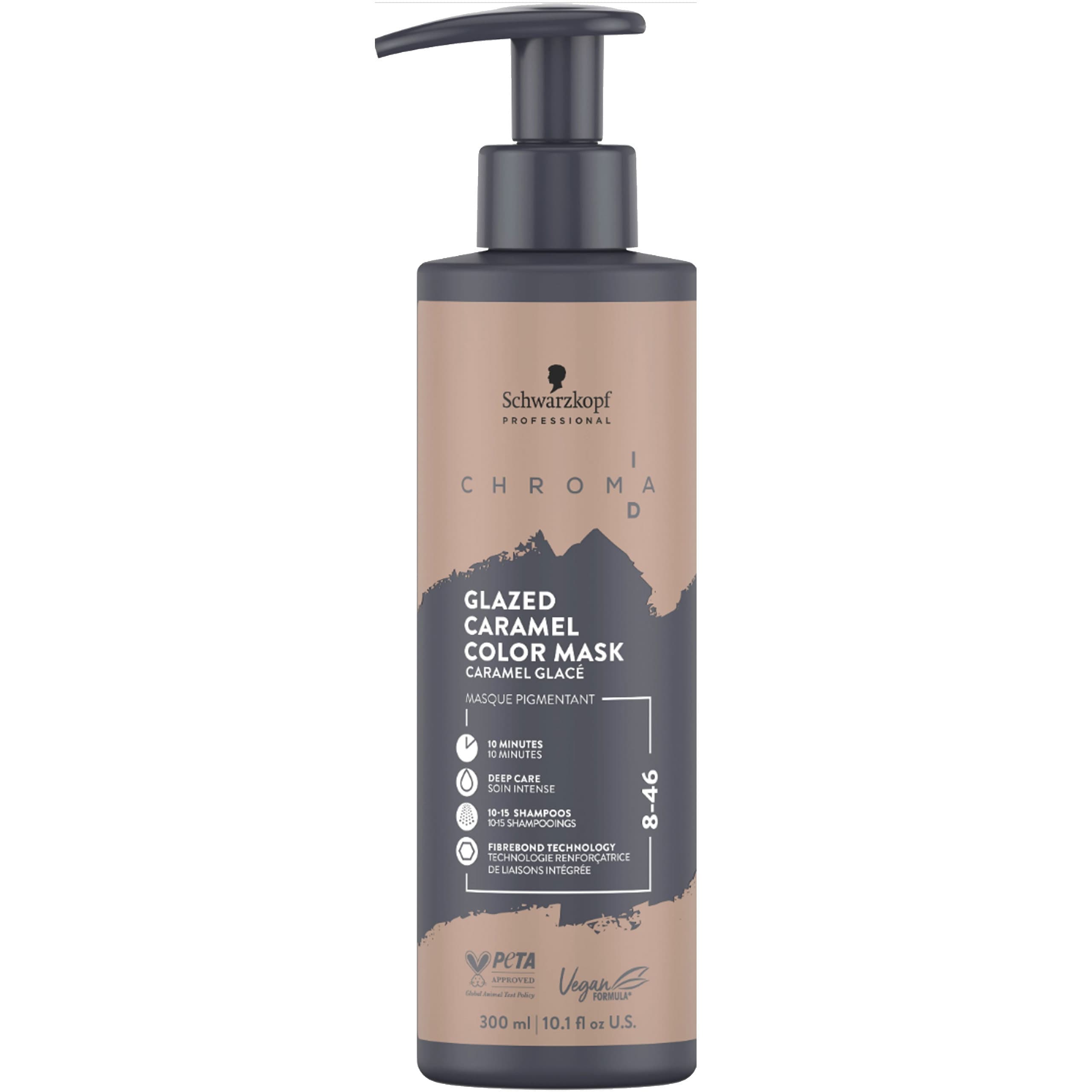 Schwarzkopf Chroma ID Color Mask - maska koloryzująca do włosów, 8-46 Glazed Caramel | Karmelowy