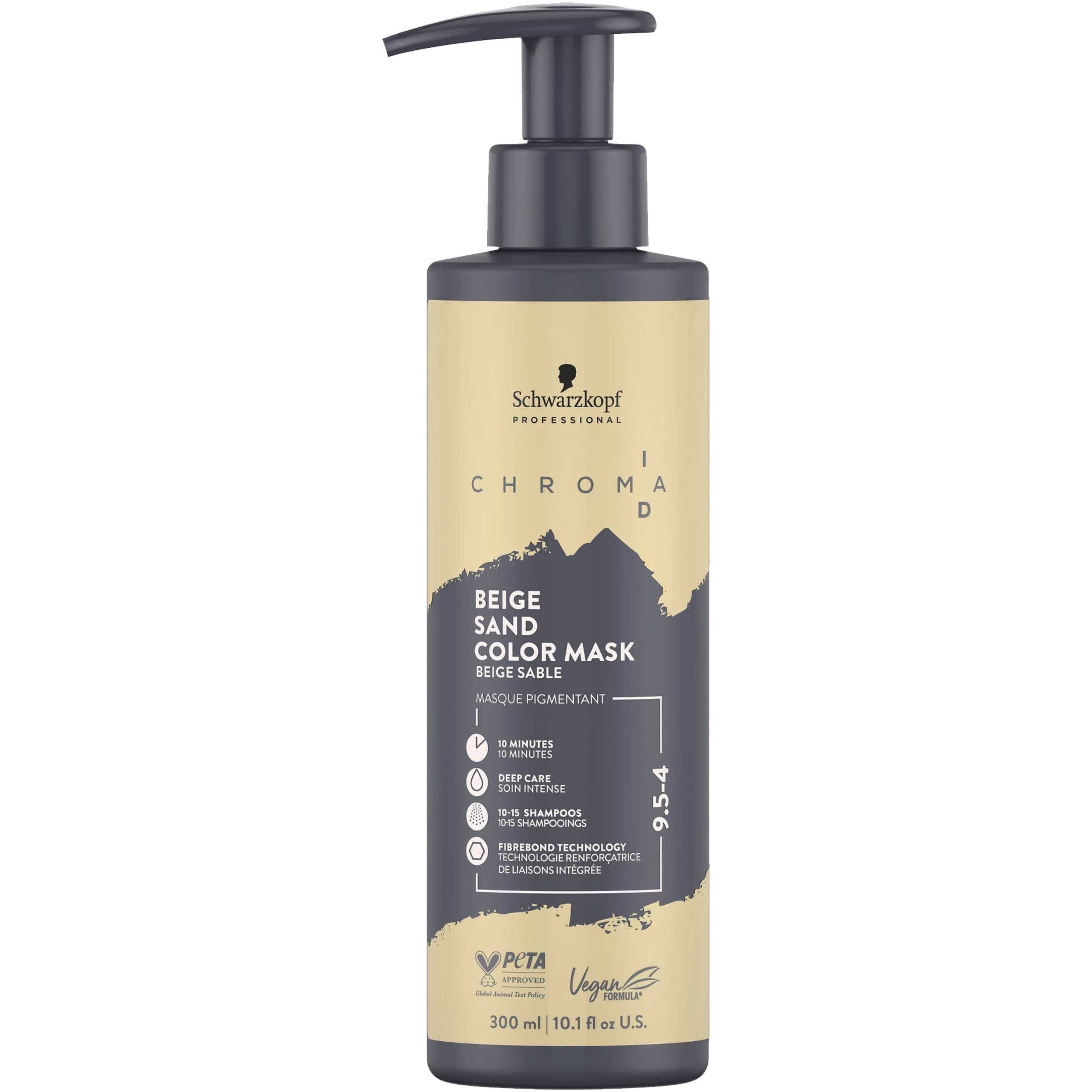 Schwarzkopf Chroma ID Color Mask - maska koloryzująca do włosów, 9.5-4 Beige Sand | Piaskowy Beżowy