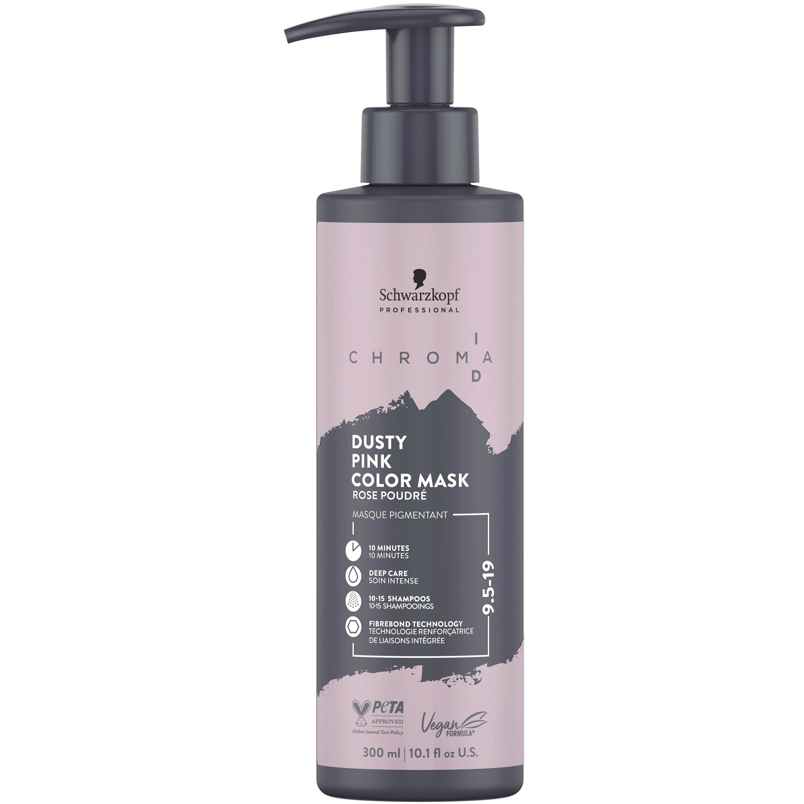 Schwarzkopf Chroma ID Color Mask - maska koloryzująca do włosów, 9.5-19 Dusty Pink | Brudny Róż