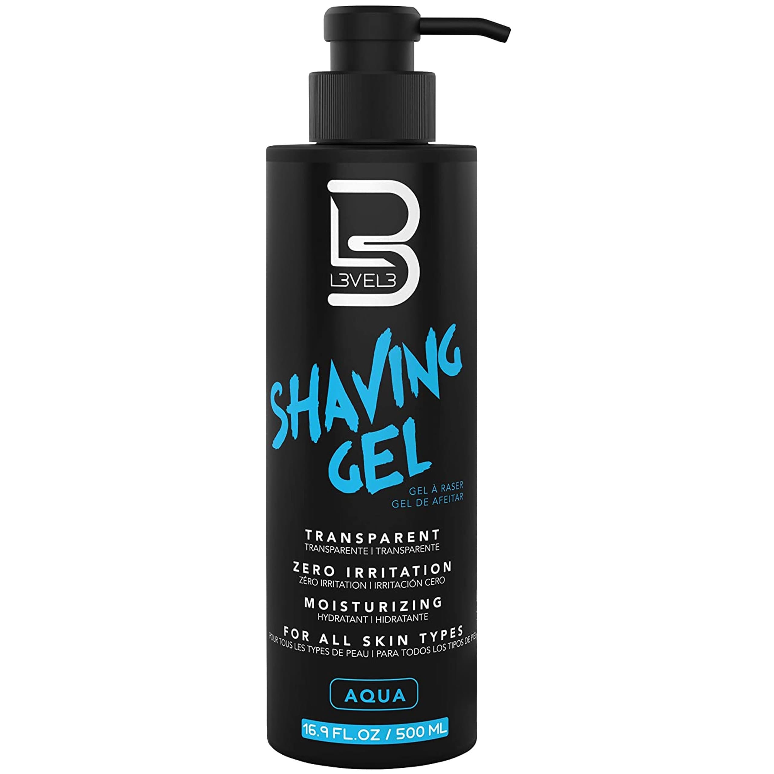 L3VEL3 Shaving Gel Aqua - przezroczysty żel do golenia o świeżym zapachu
