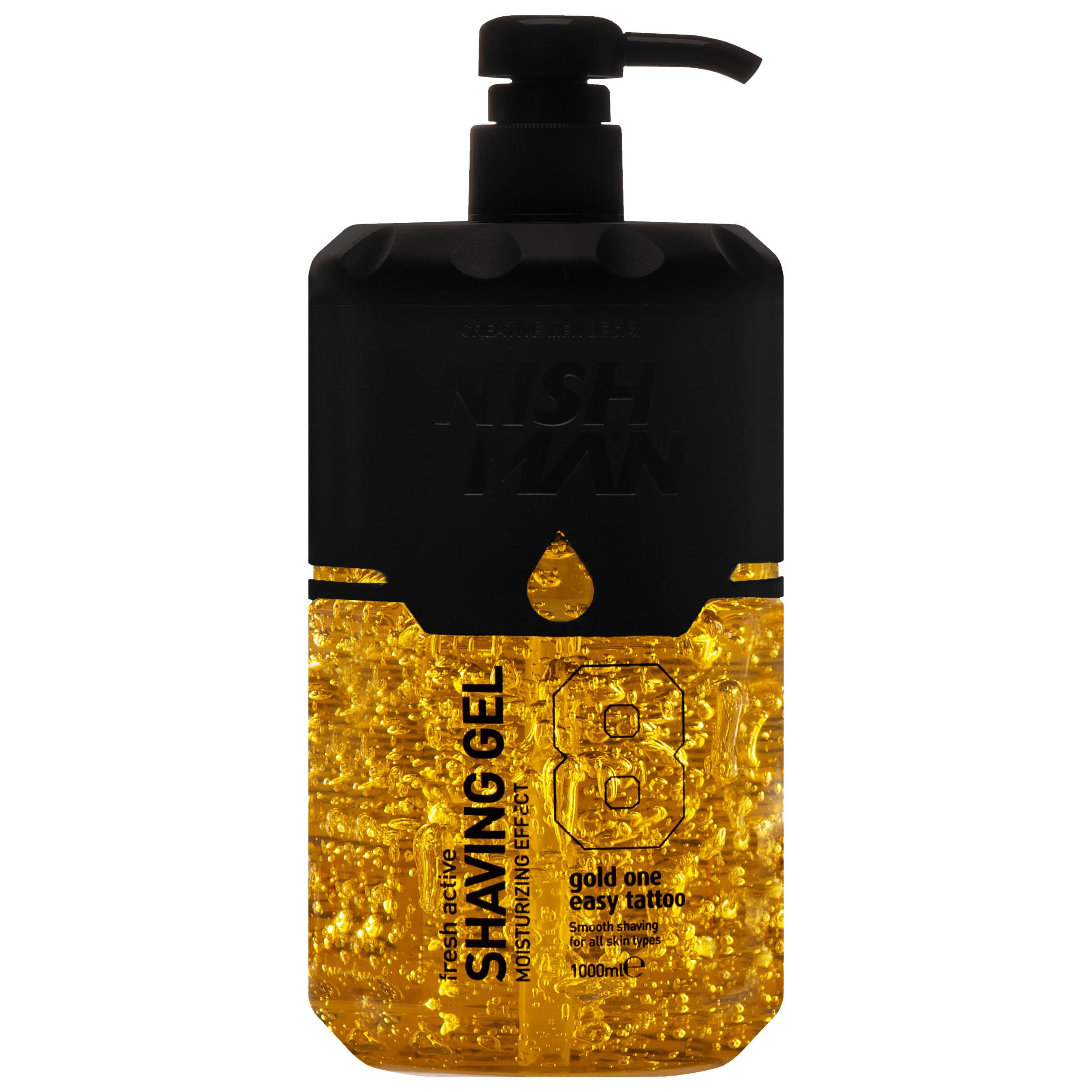 Shaving Gel 8 Fresh Active Gold One Easy Tattoo - żel do golenia