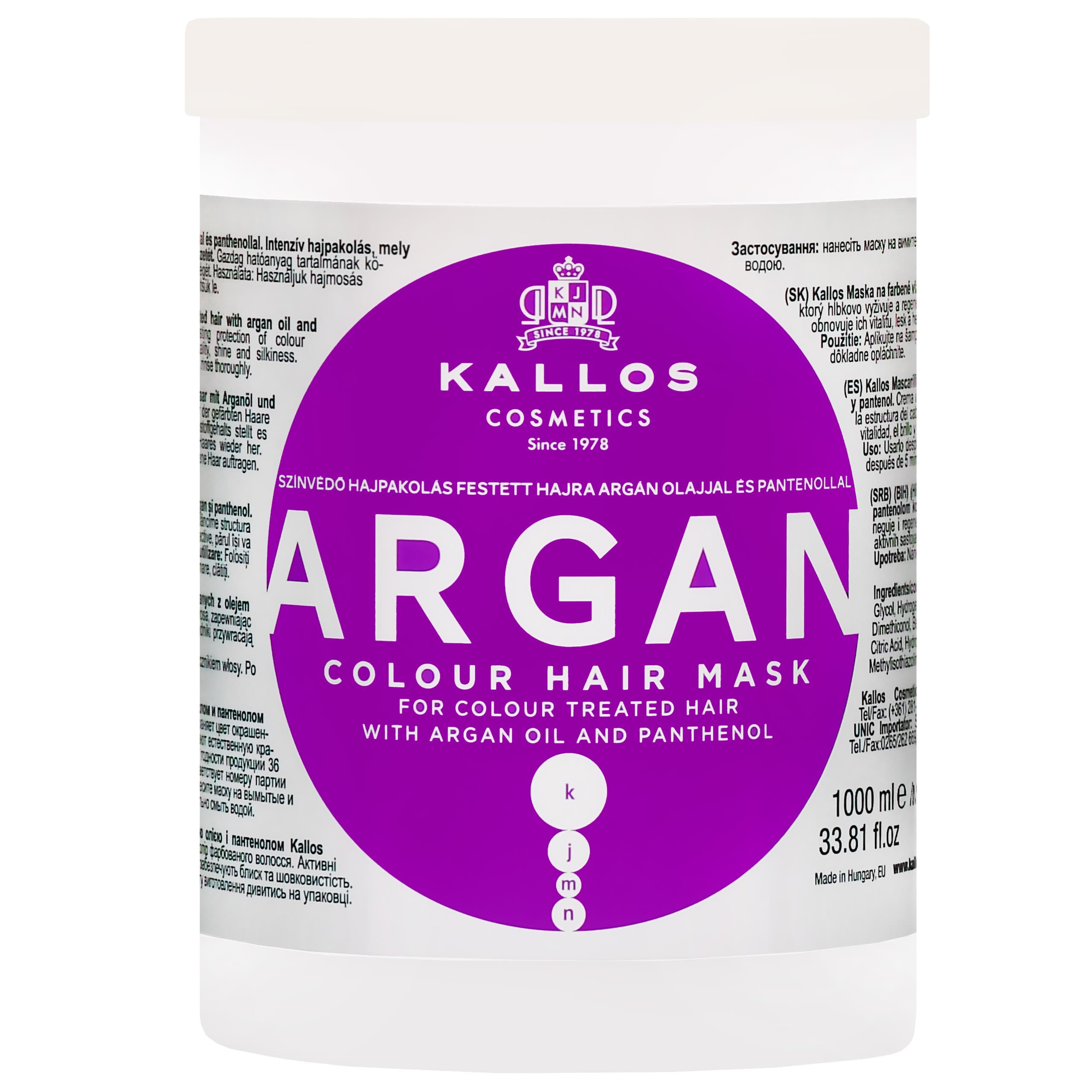 Argan Colour Mask - odżywcza maska do włosów farbowanych z olejem arganowym