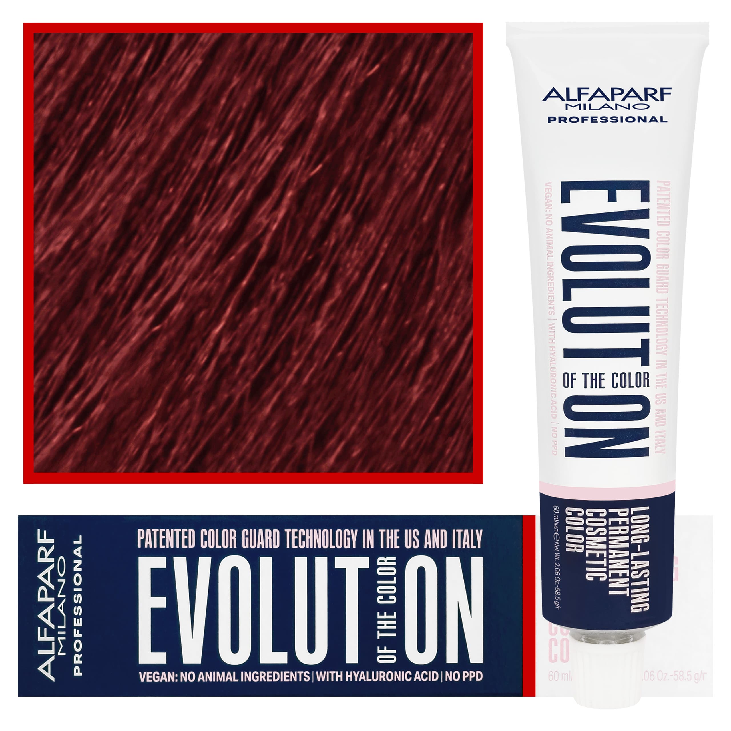 Evolution - wegańska farba do koloryzacji włosów, 7,6 | Średni Czerwony Blond