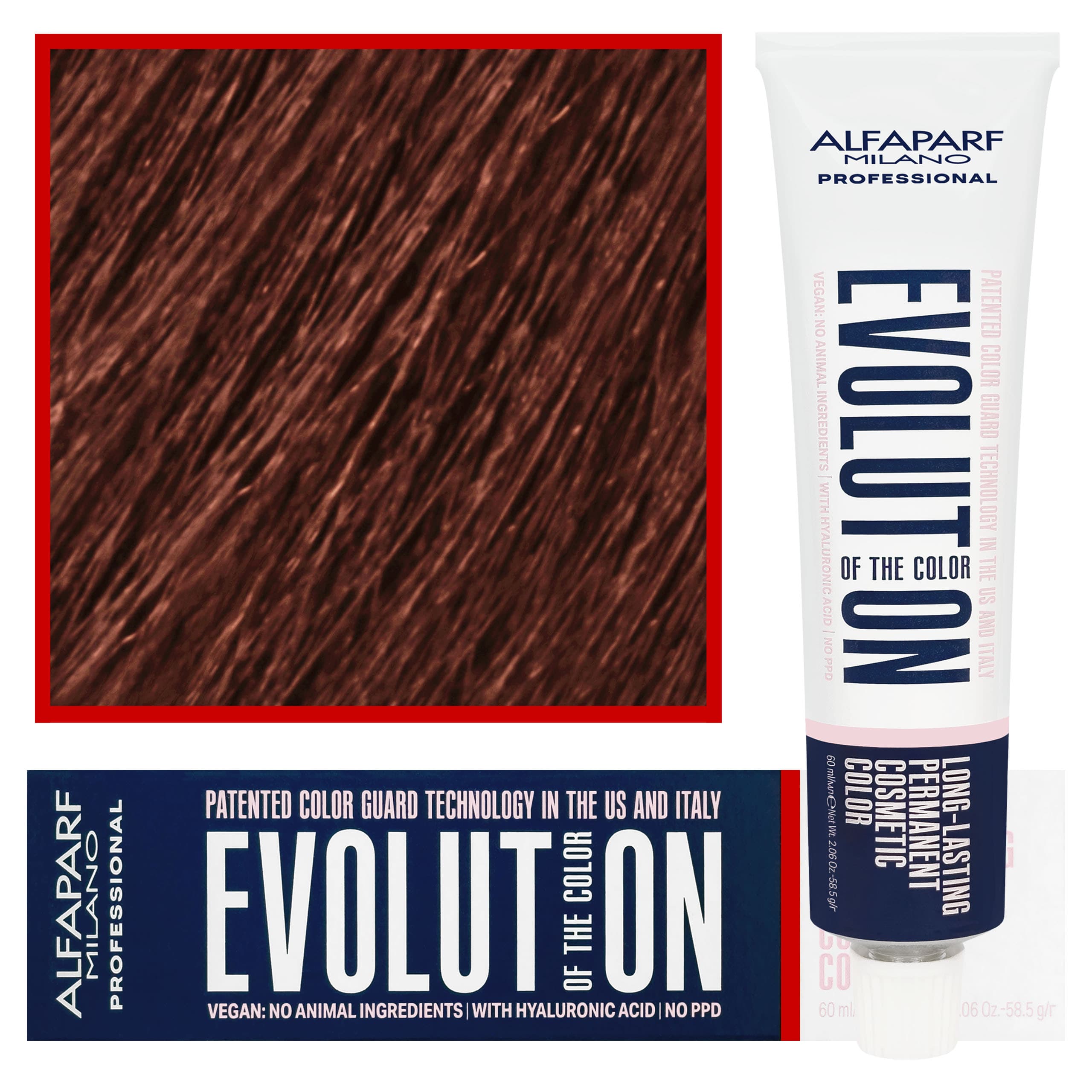 Evolution - wegańska farba do koloryzacji włosów, 7,4 | Średni Miedziany Blond