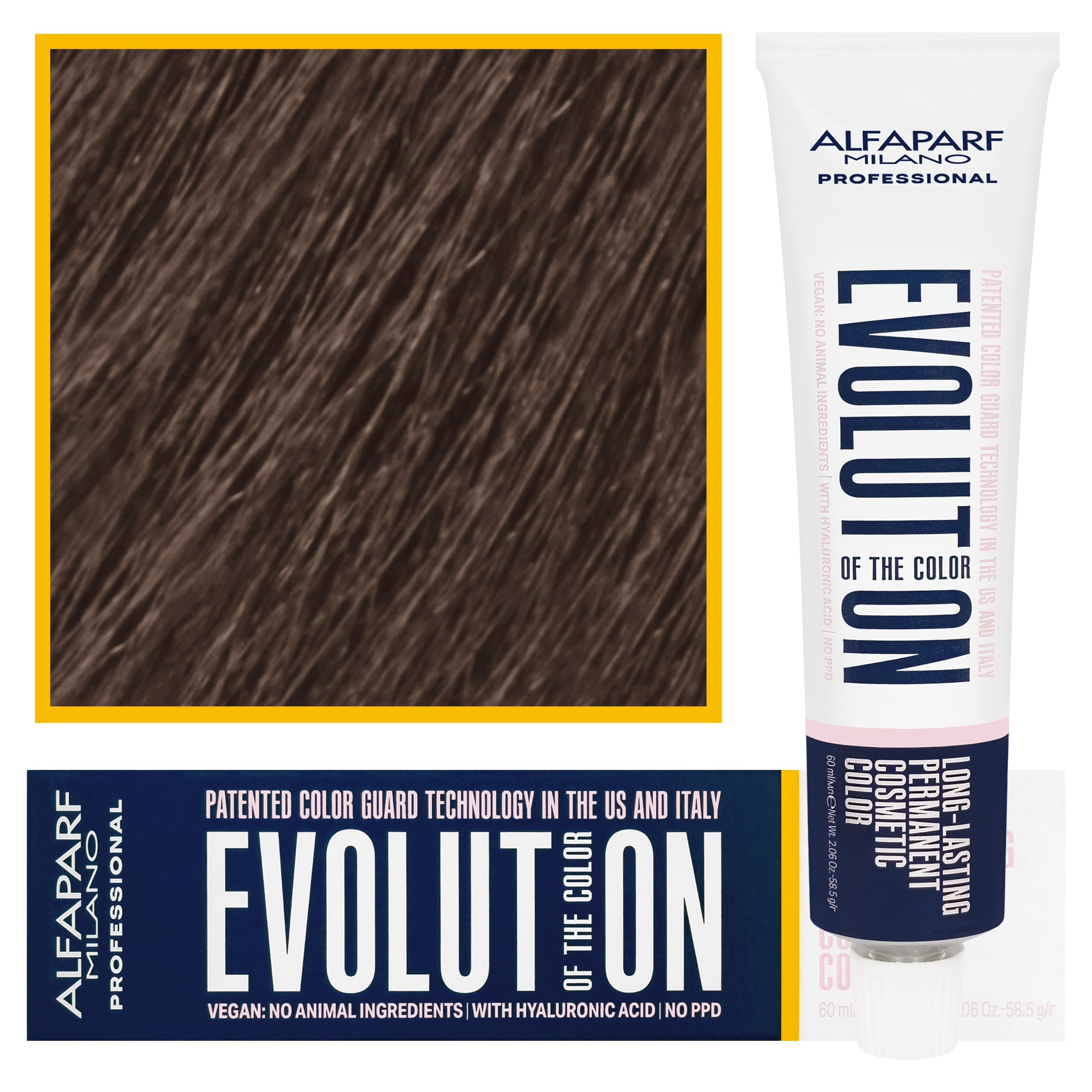 Evolution - wegańska farba do koloryzacji włosów, 7,13 | Średni Złoty Popielaty Blond