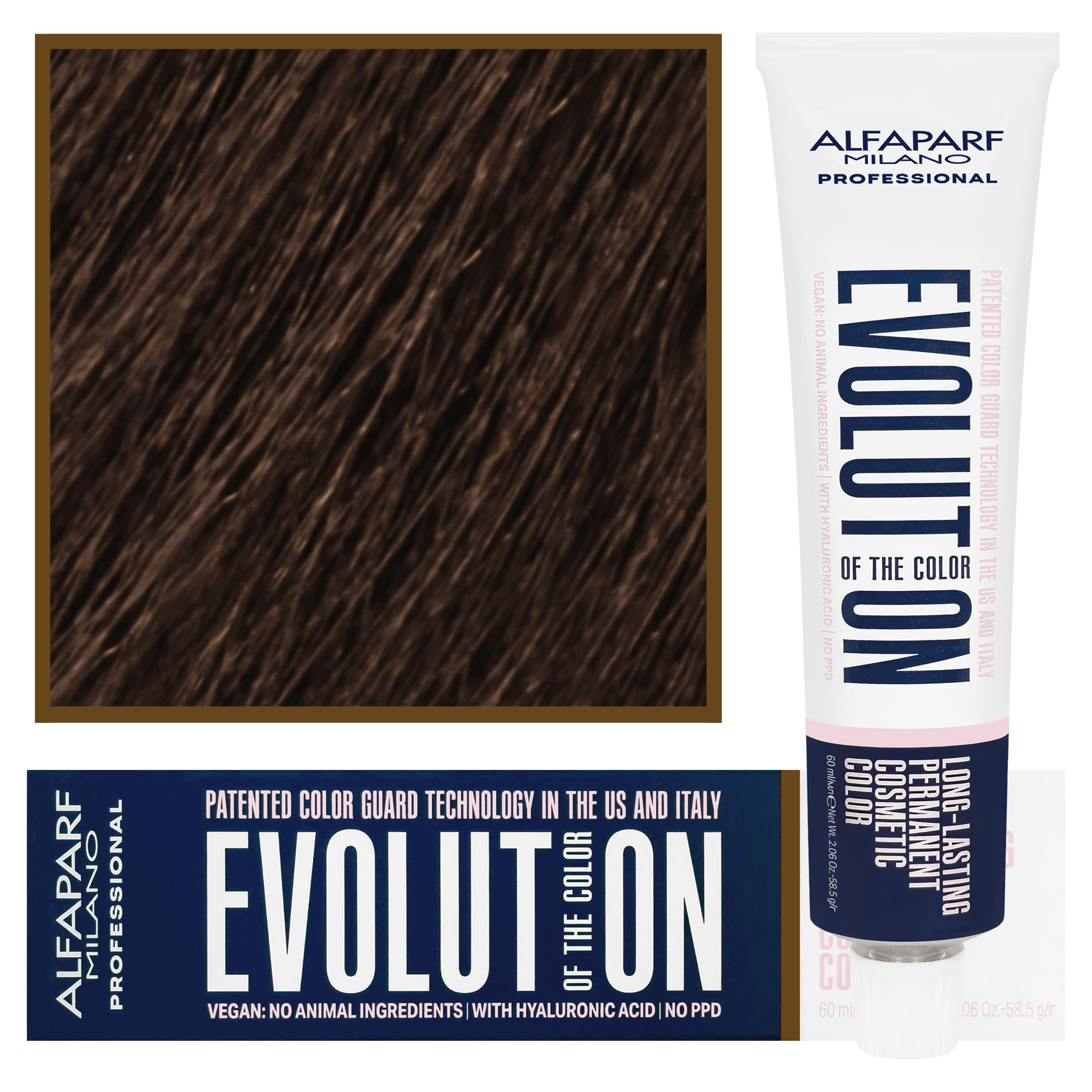Evolution - wegańska farba do koloryzacji włosów, 6,01 | Ciemny Delikatnie Popielaty Blond