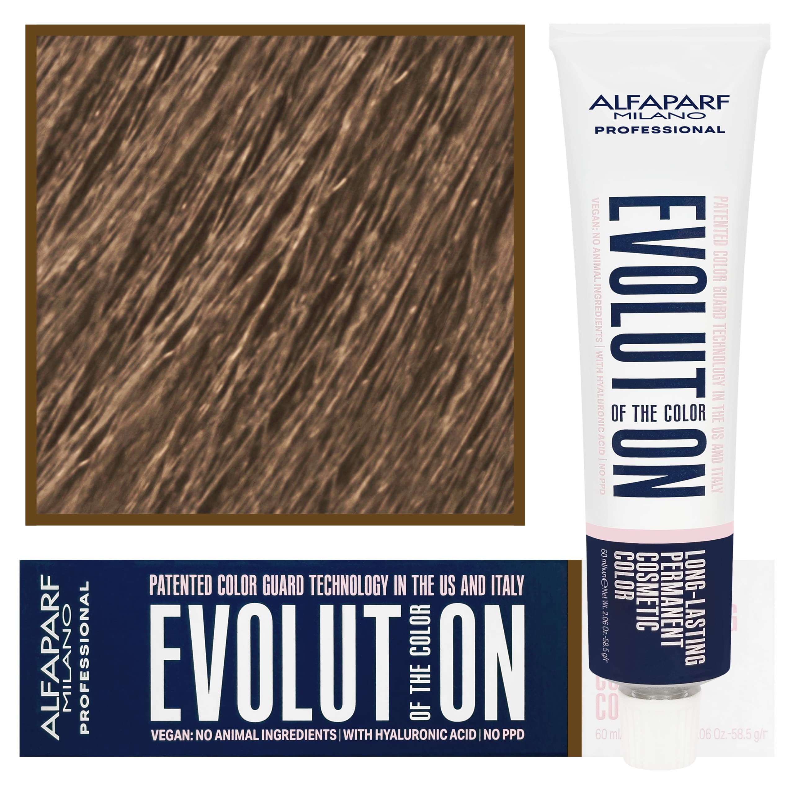 Evolution - wegańska farba do koloryzacji włosów, 8,01 | Jasny Delikatny Popielaty Blond