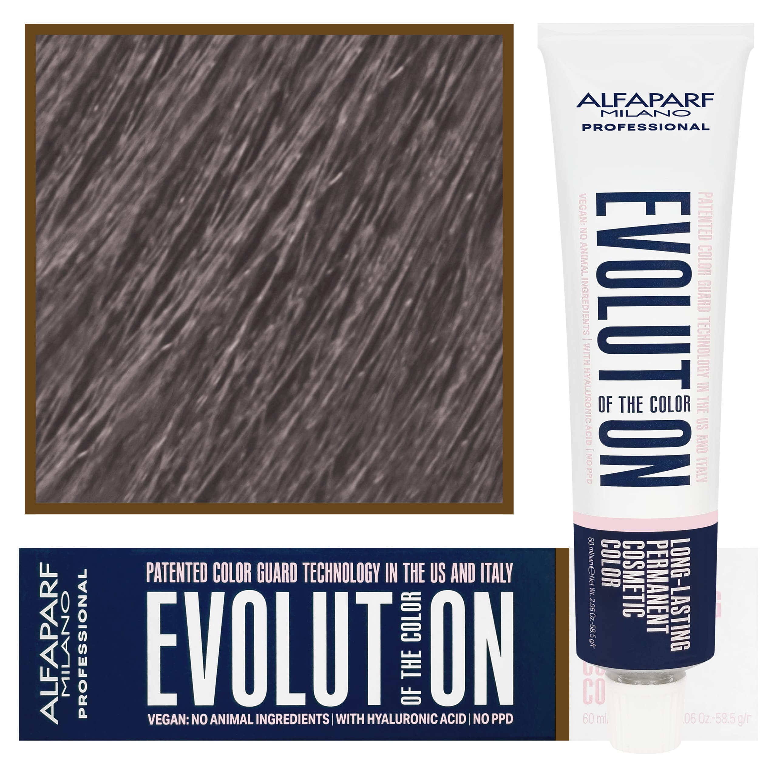 Evolution - wegańska farba do koloryzacji włosów, 7,21 | Średni Fioletowy Popielaty Blond