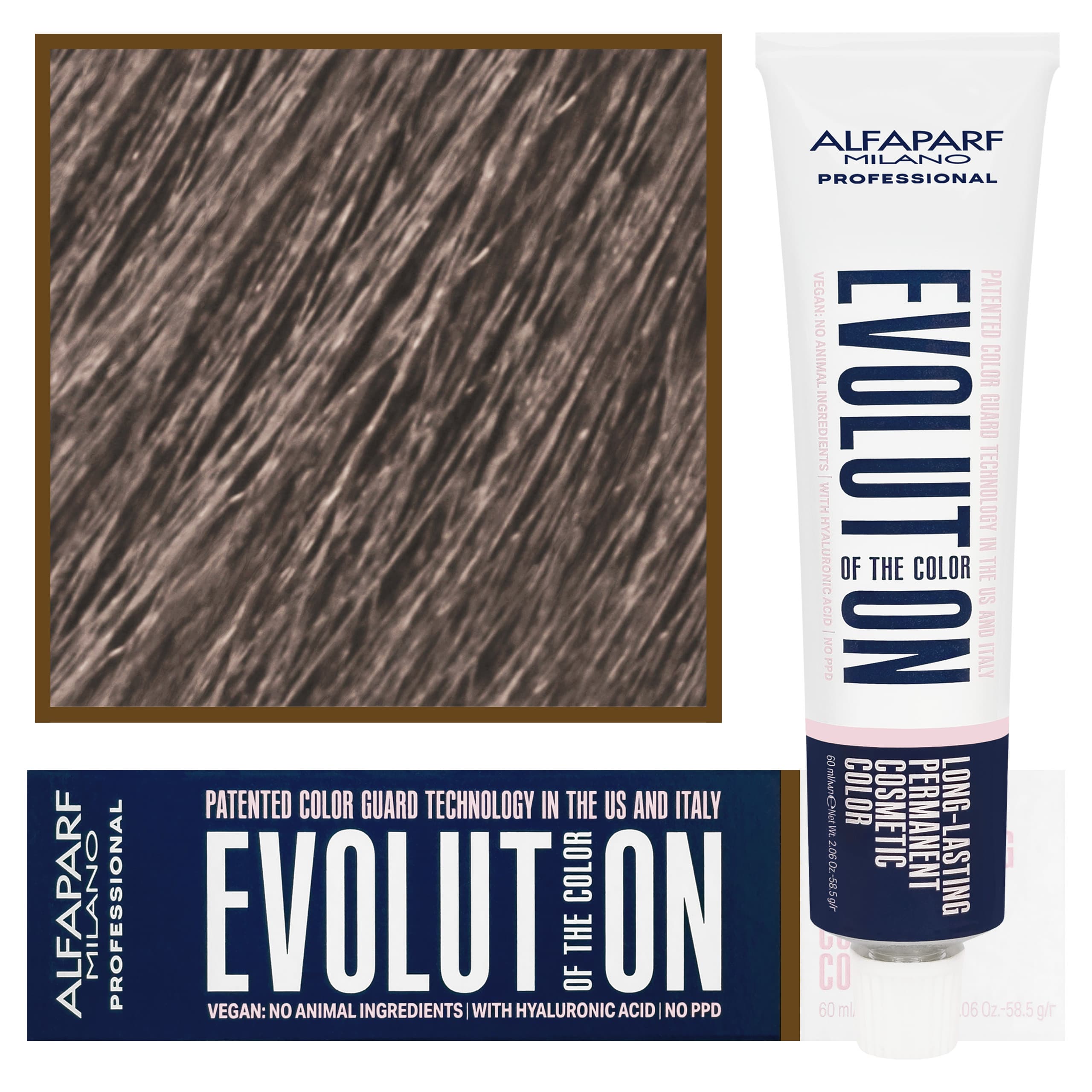 Evolution - wegańska farba do koloryzacji włosów, 8,1 | Jasny Popielaty Blond