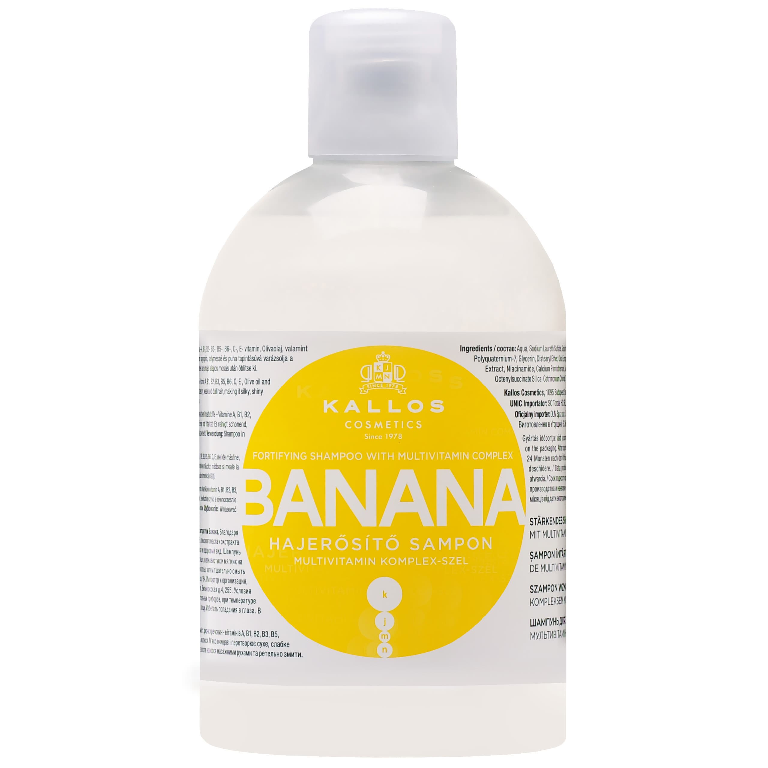 Banana Fortifying Shampoo - szampon do włosów zniszczonych z witaminami