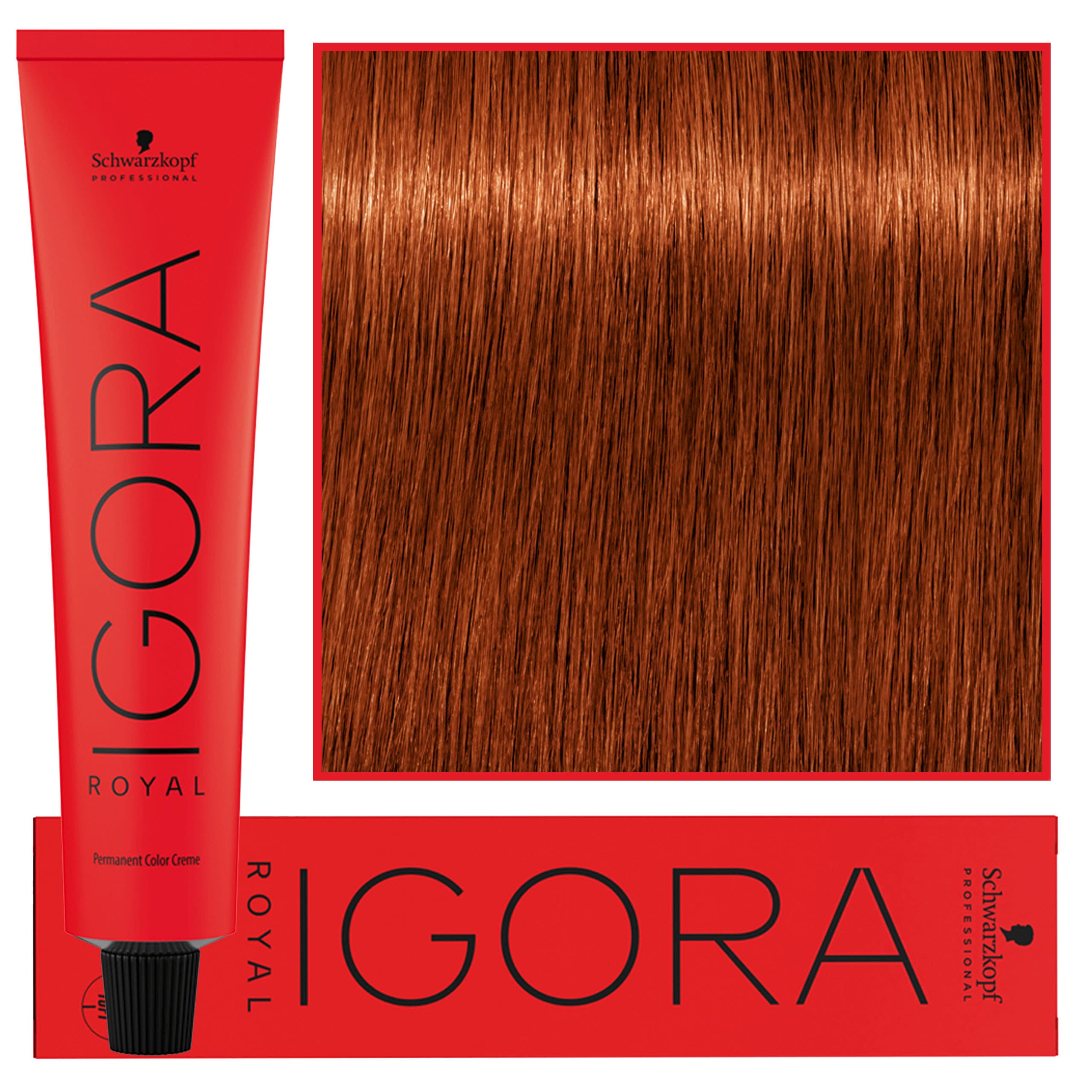 IGORA Royal farba do włosów odcień 6-77 Dark Blonde Copper Extra