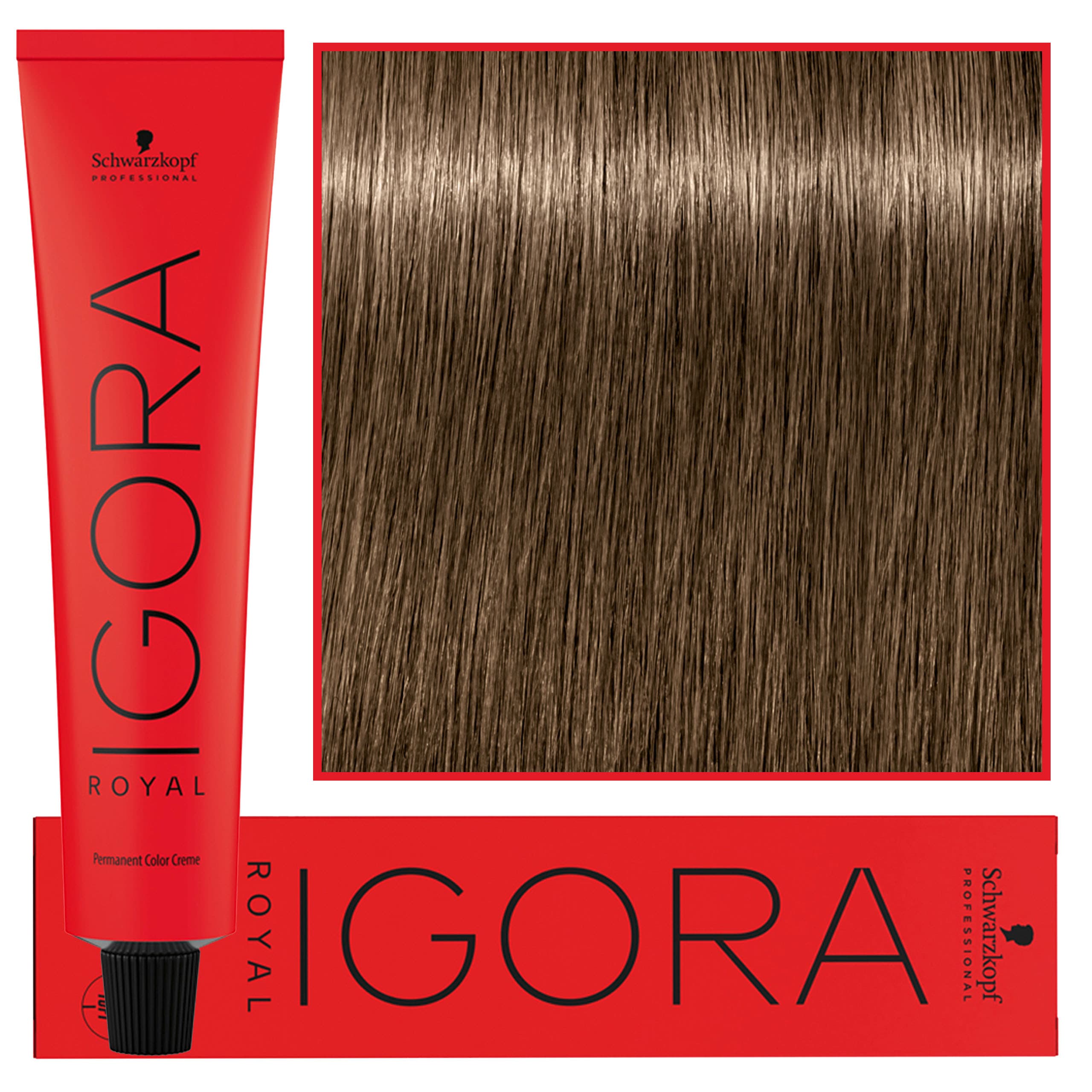 Igora Royal - trwała farba do włosów o innowacyjnej formule, 7-0 | Średni Blond Naturalny