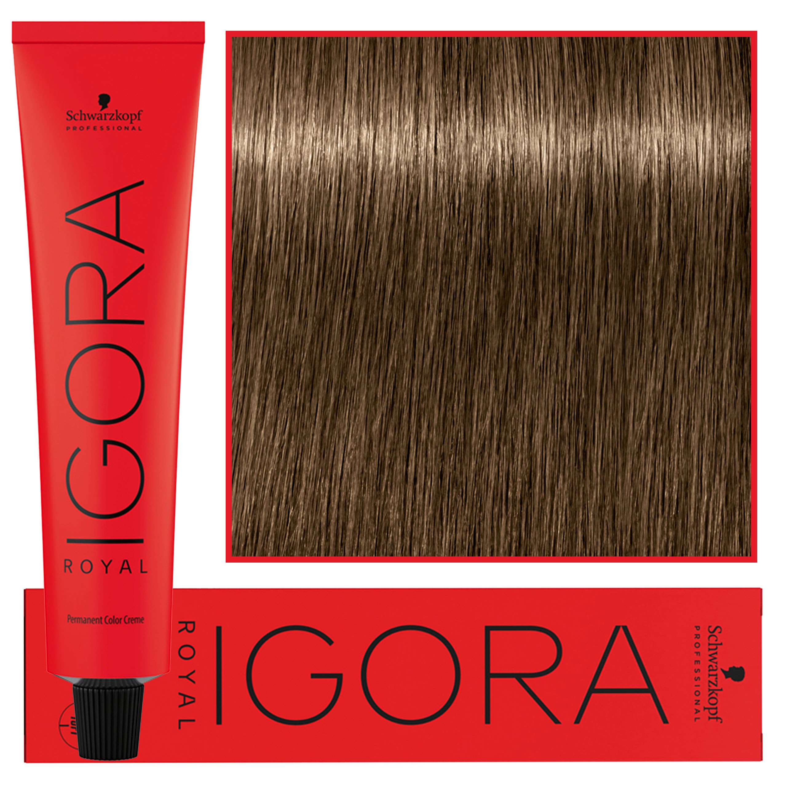 Igora Royal - trwała farba do włosów o innowacyjnej formule, 7-00 | Średni Blond Naturalny Ekstra