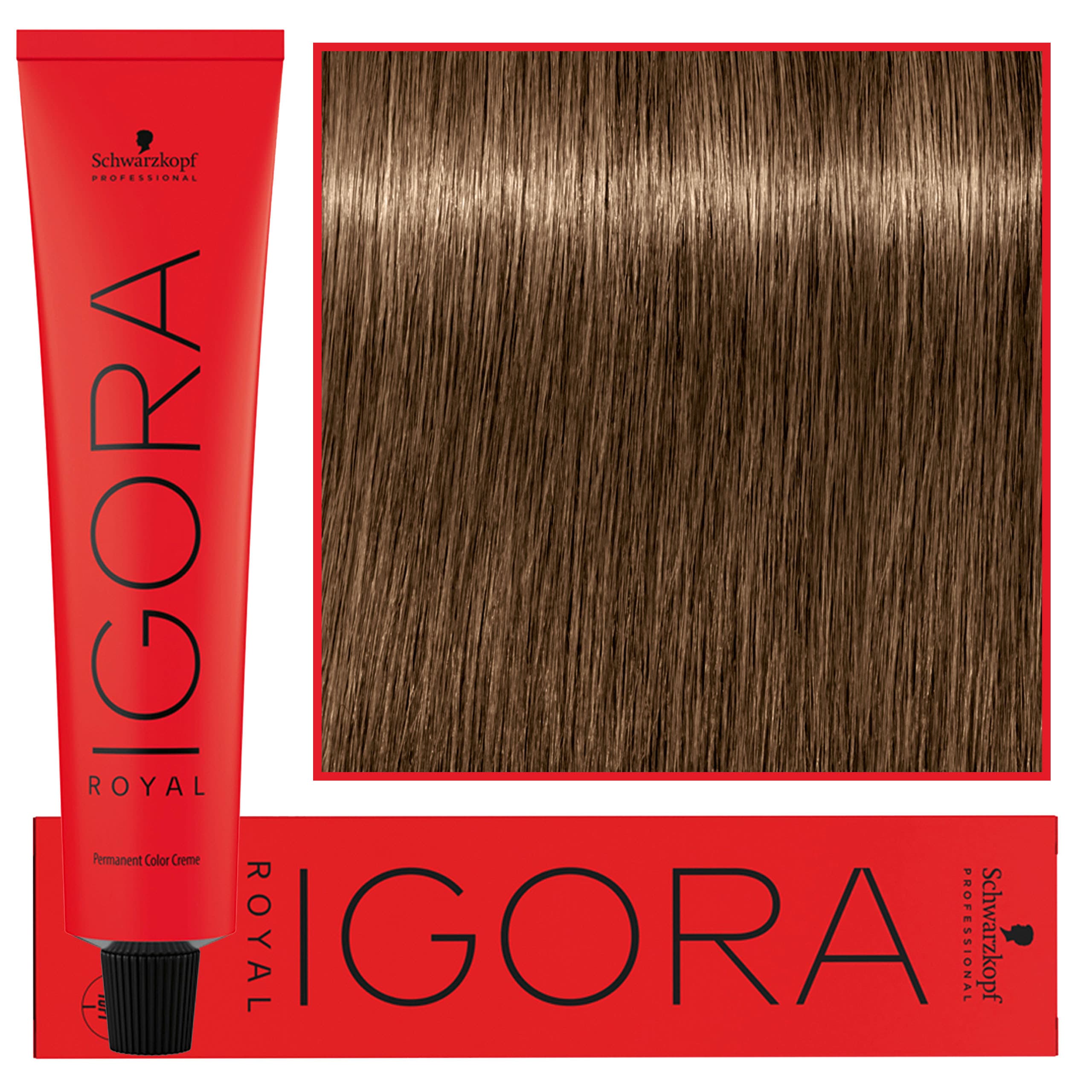 IGORA Royal farba do włosów odcień 7-4 Medium Blonde Beige
