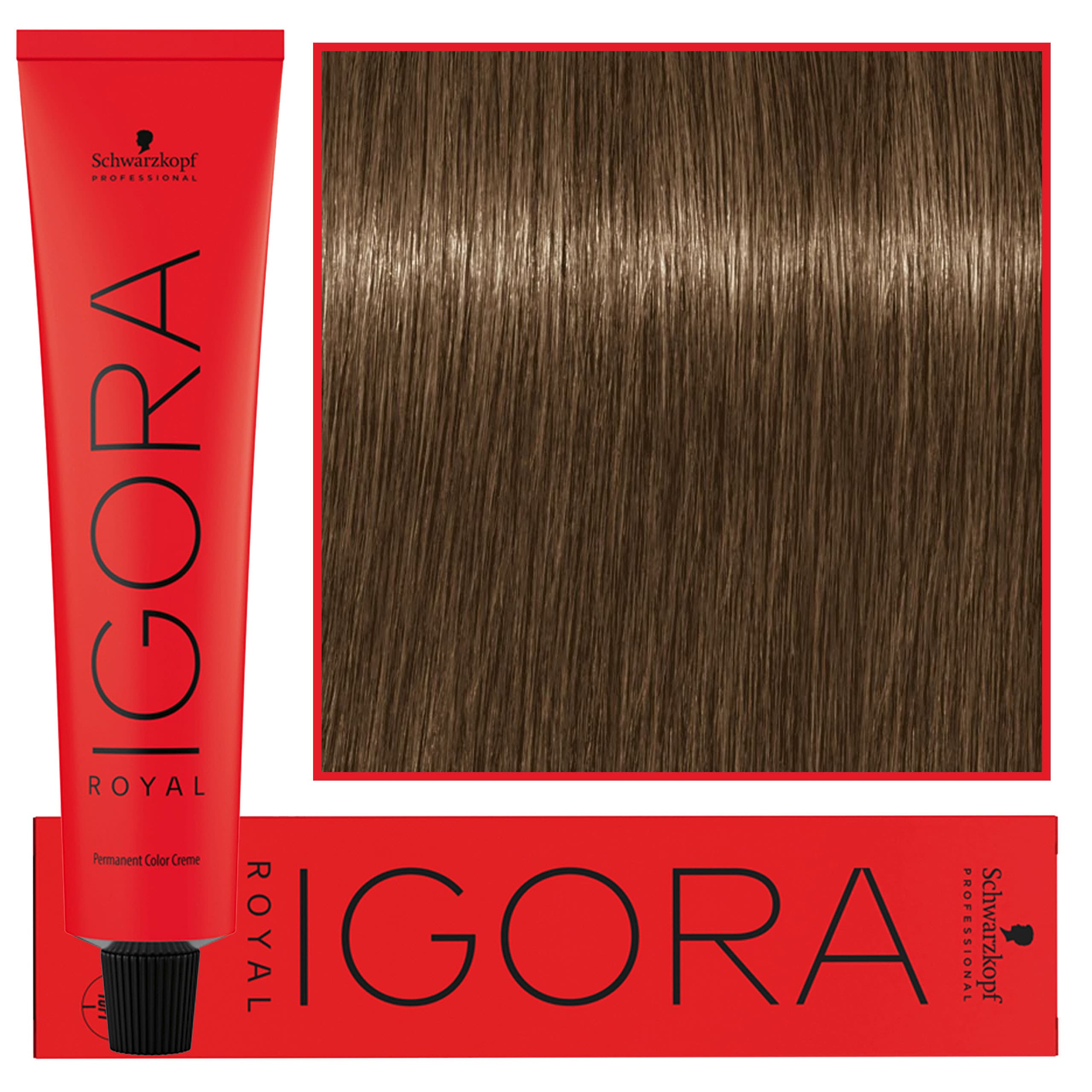 Igora Royal - trwała farba do włosów o innowacyjnej formule, 7-42 | Średni Blond Beżowo Popielaty